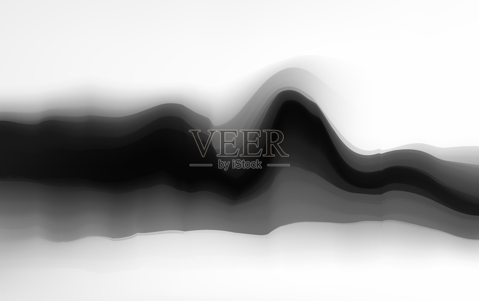 抽象墨水山水画风景图案艺术背景插画图片素材