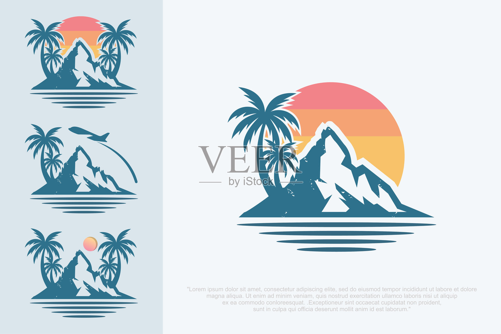 露营和户外冒险复古标志设计。非常适合印在衬衫上。矢量插图插画图片素材