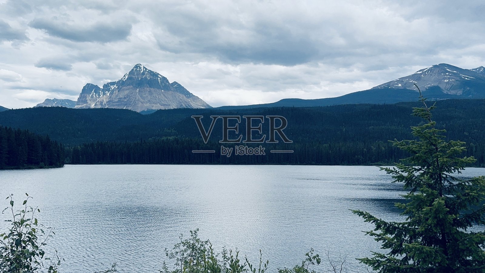 加拿大落基山脉的罗布森山照片摄影图片