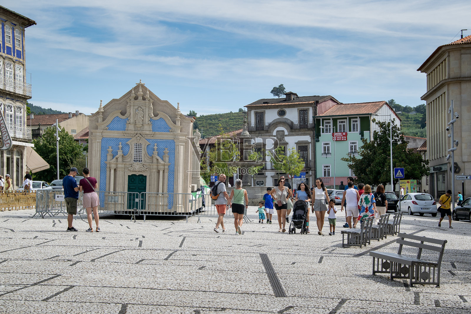 葡萄牙吉马良斯市的历史中心照片摄影图片