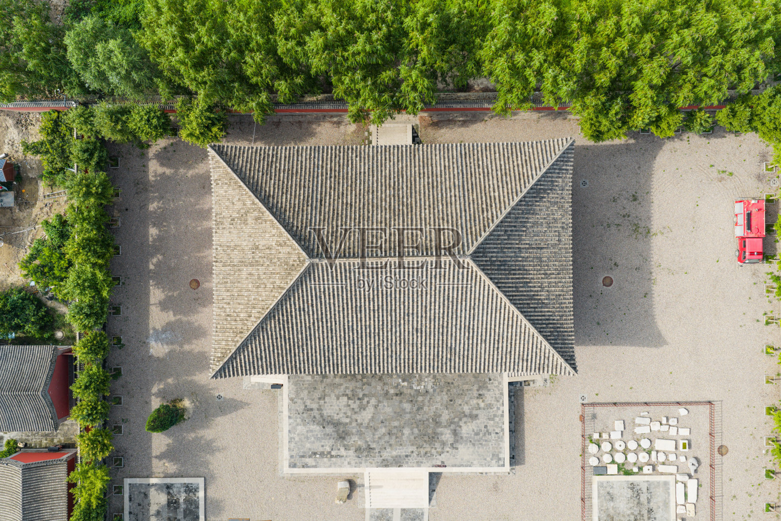 中国河北省保定市高碑店的开山寺照片摄影图片