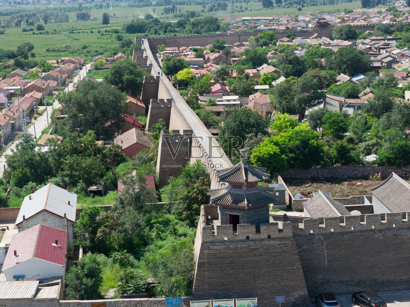中国河北省怀来县的古城鸡鸣驿照片摄影图片