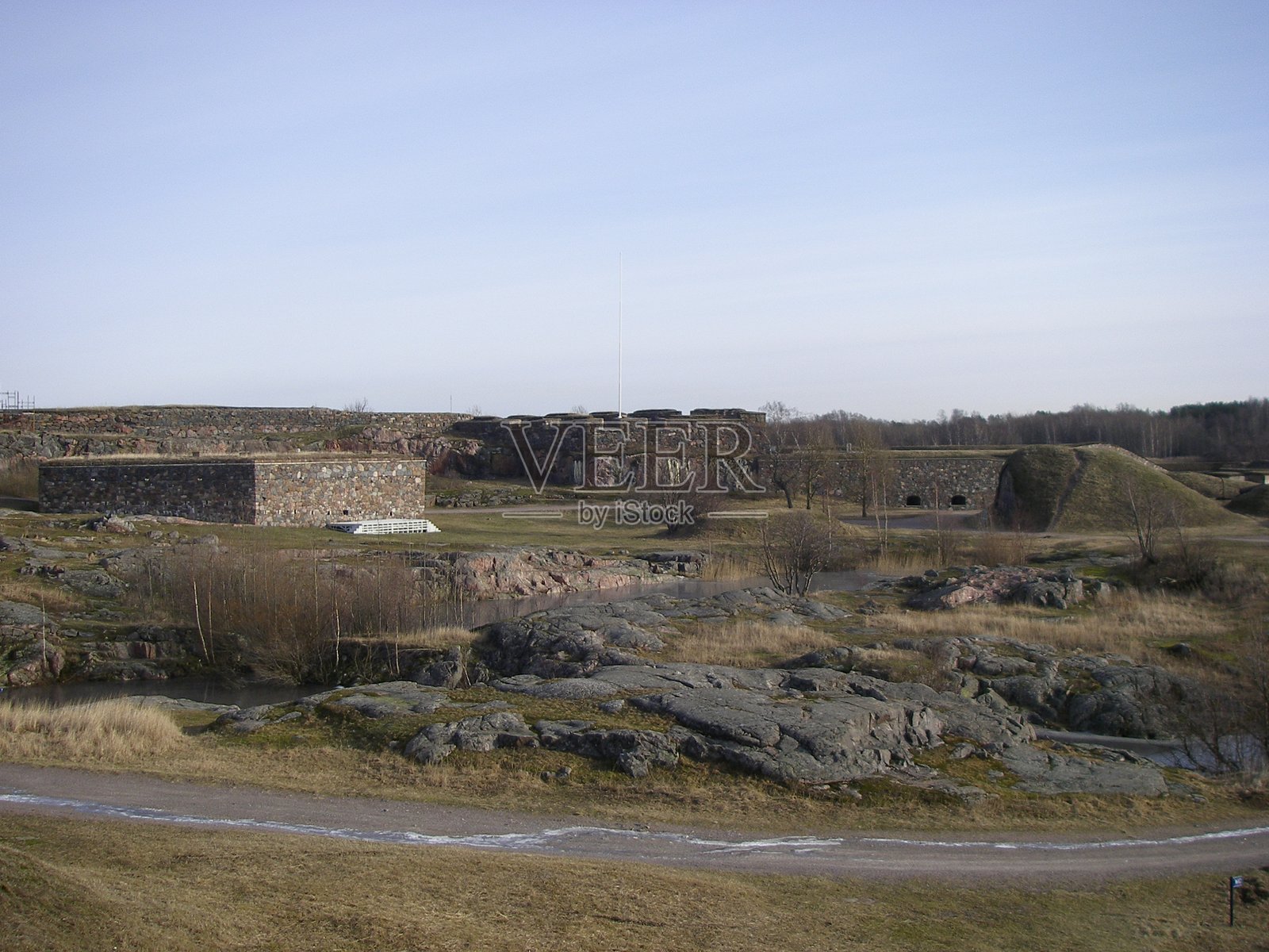 早春的苏门答腊堡垒风景照片摄影图片
