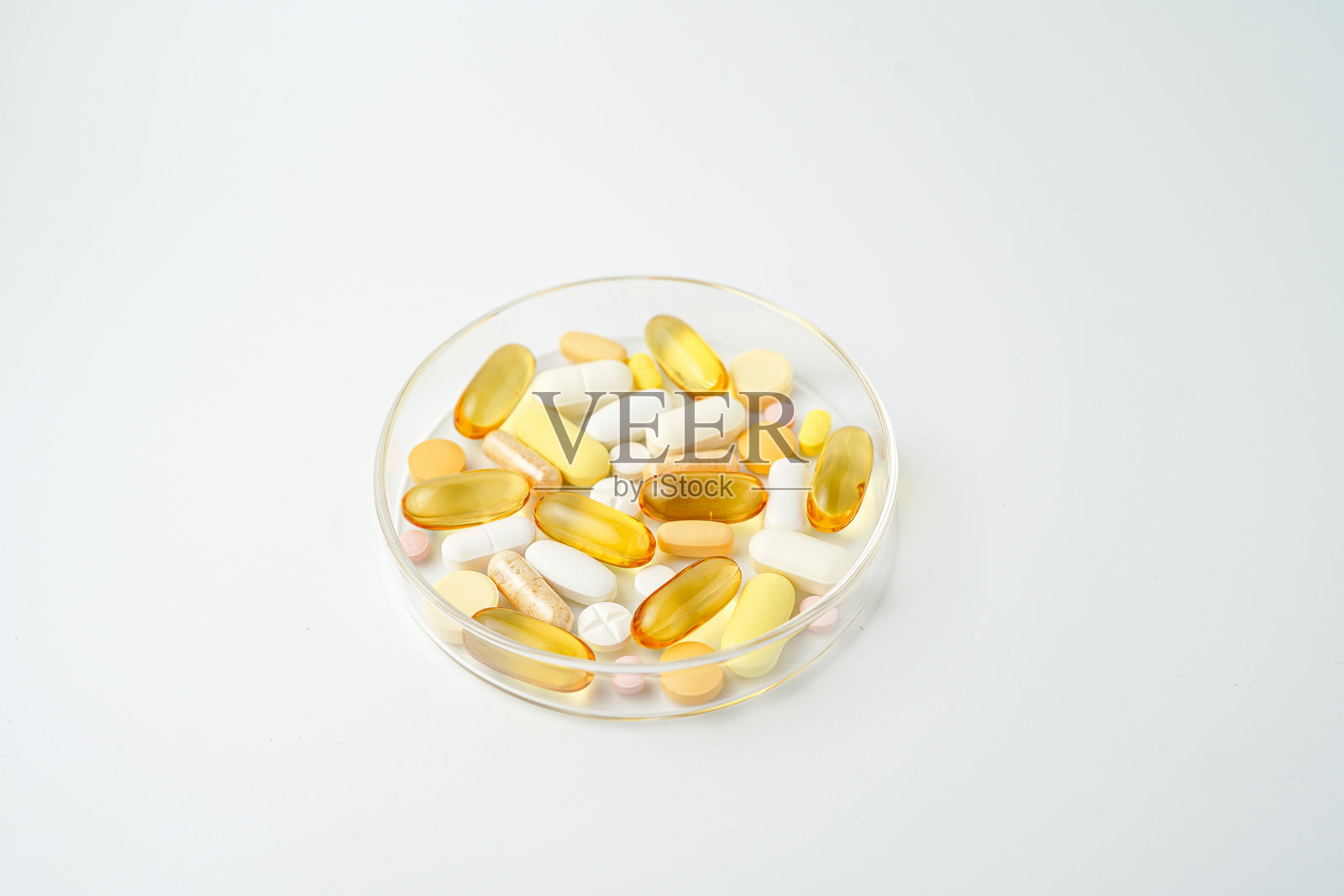 维生素补充剂胶囊，软胶囊，鱼油，Omega-3，维生素E照片摄影图片