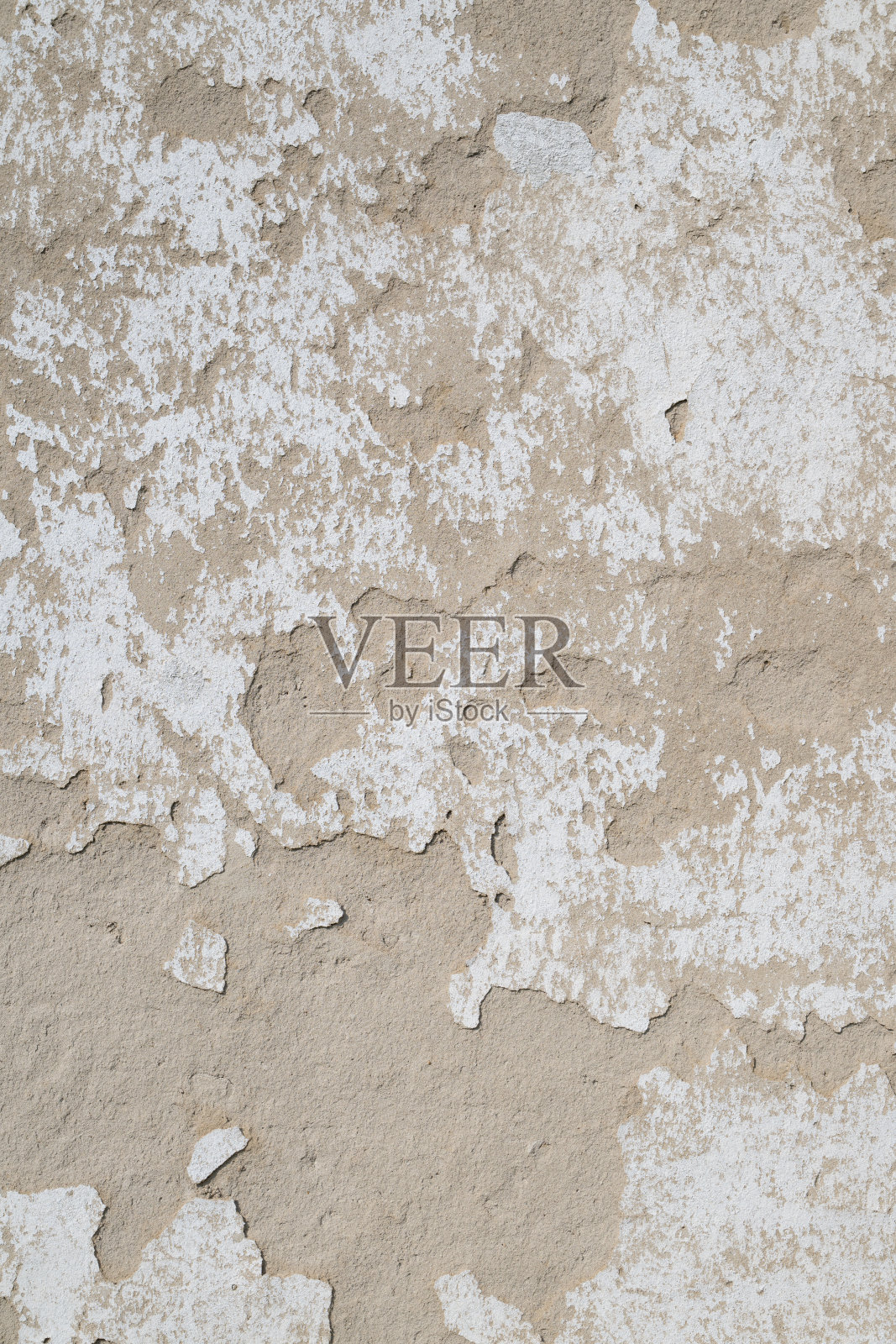 剥落的灰泥墙壁，带有风化的纹理照片摄影图片