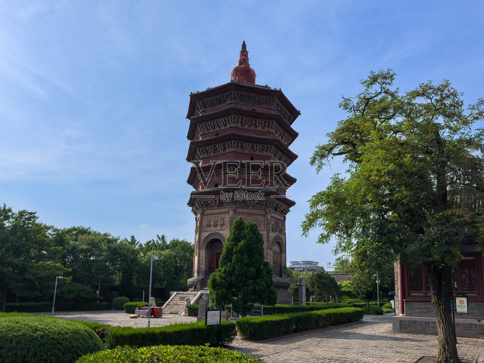 安阳晚周时期建造的天宁寺文峰塔照片摄影图片