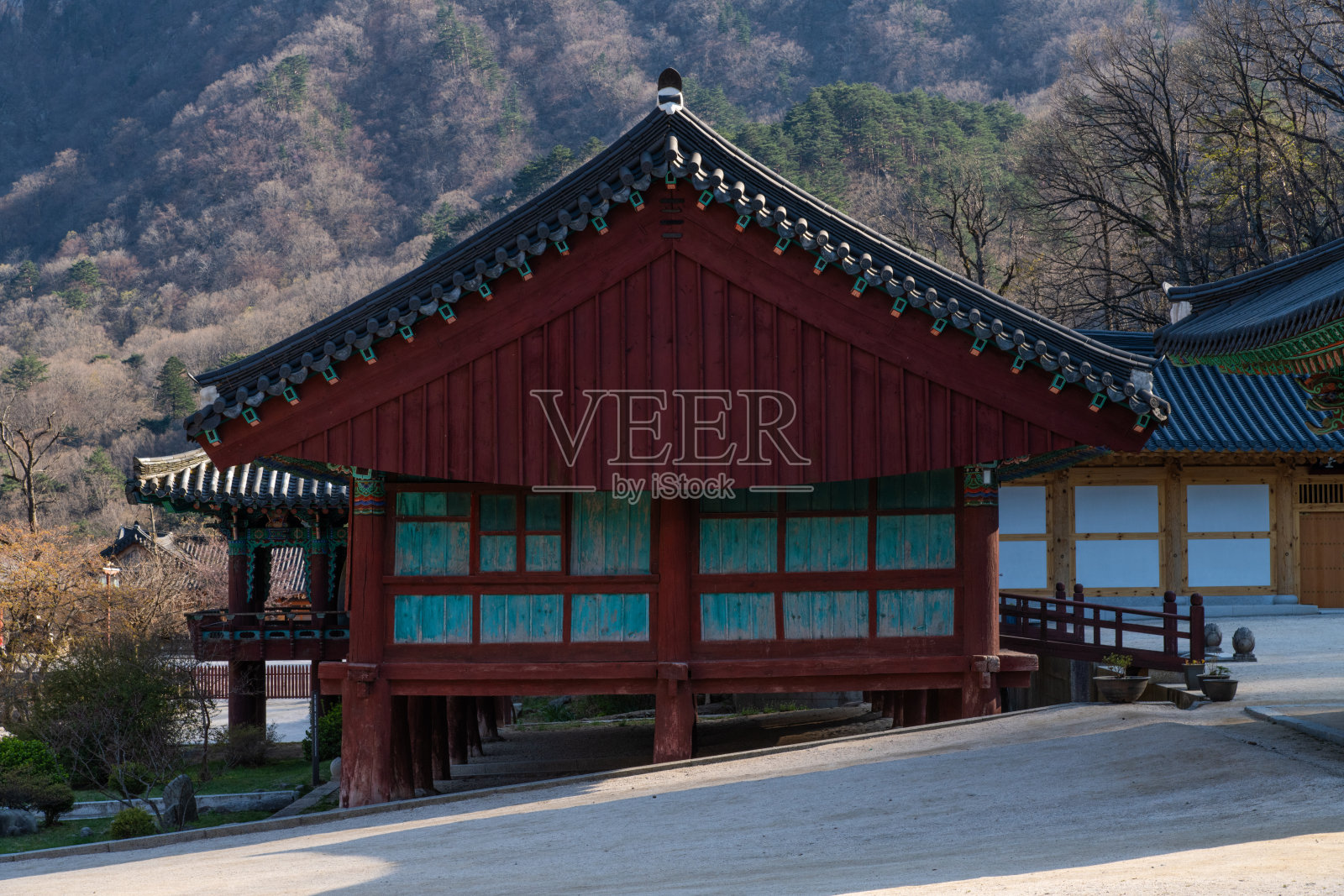 传统韩国建筑照片摄影图片