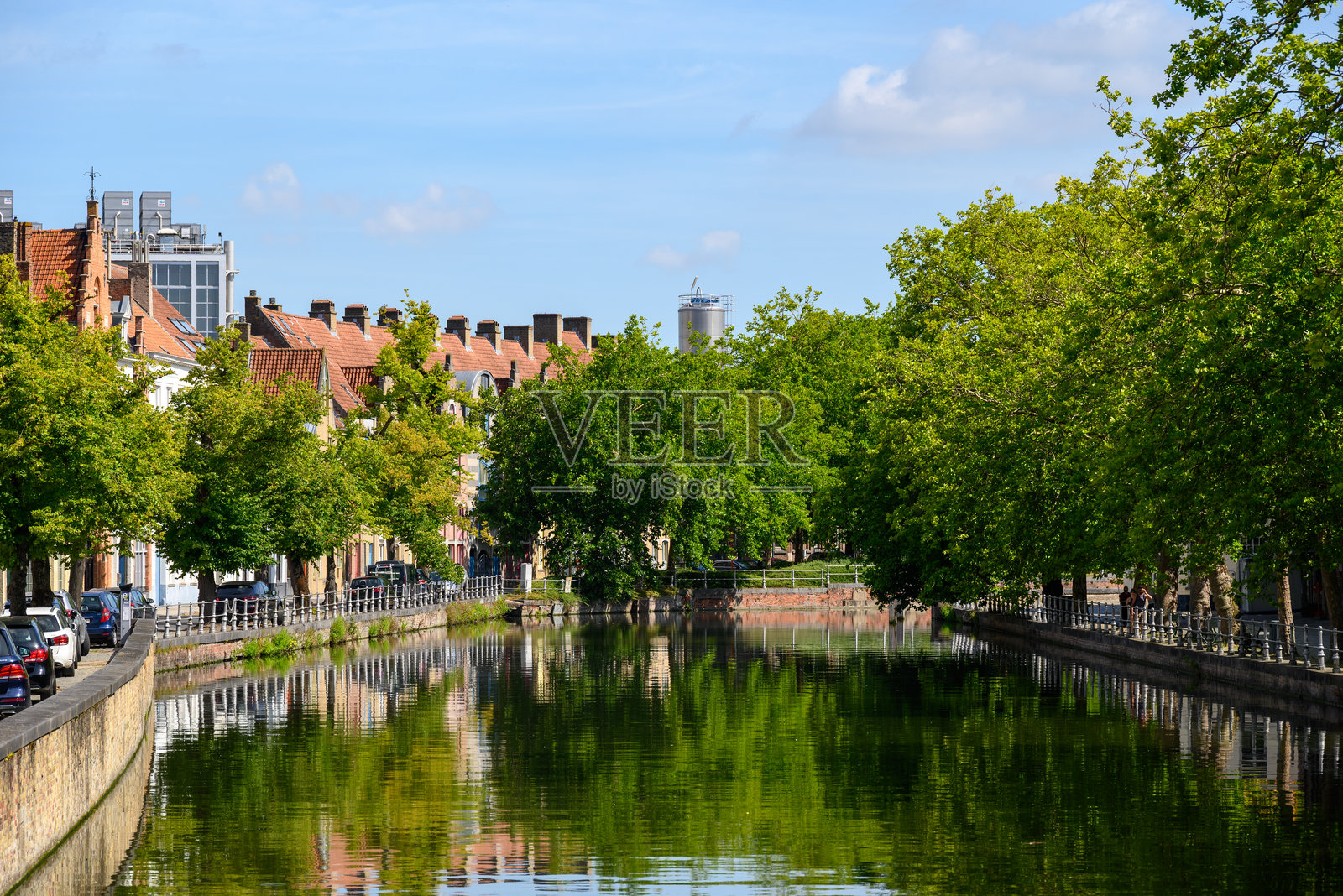 比利时西弗拉芒大区布鲁日的历史古城和联合国教科文组织世界文化遗产地照片摄影图片