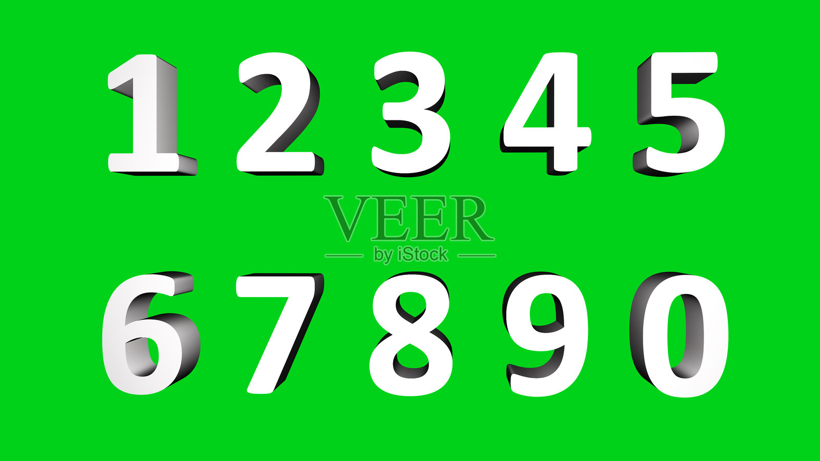 3D随机数字背景4K照片摄影图片