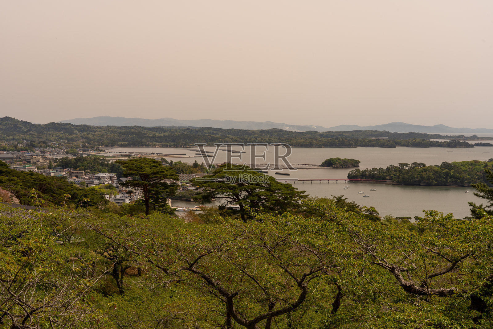 松岛的风景名胜区——雄观（Ogidani）照片摄影图片