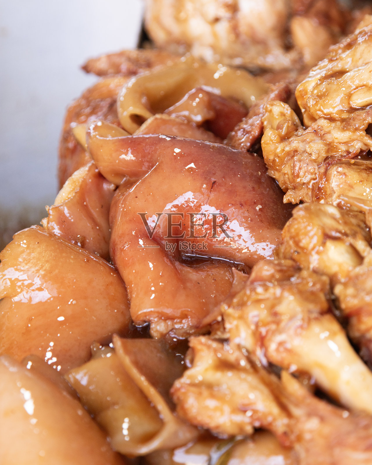 墨西哥城街头小吃摊提供著名的猪肉卡尼塔斯塔可。照片摄影图片