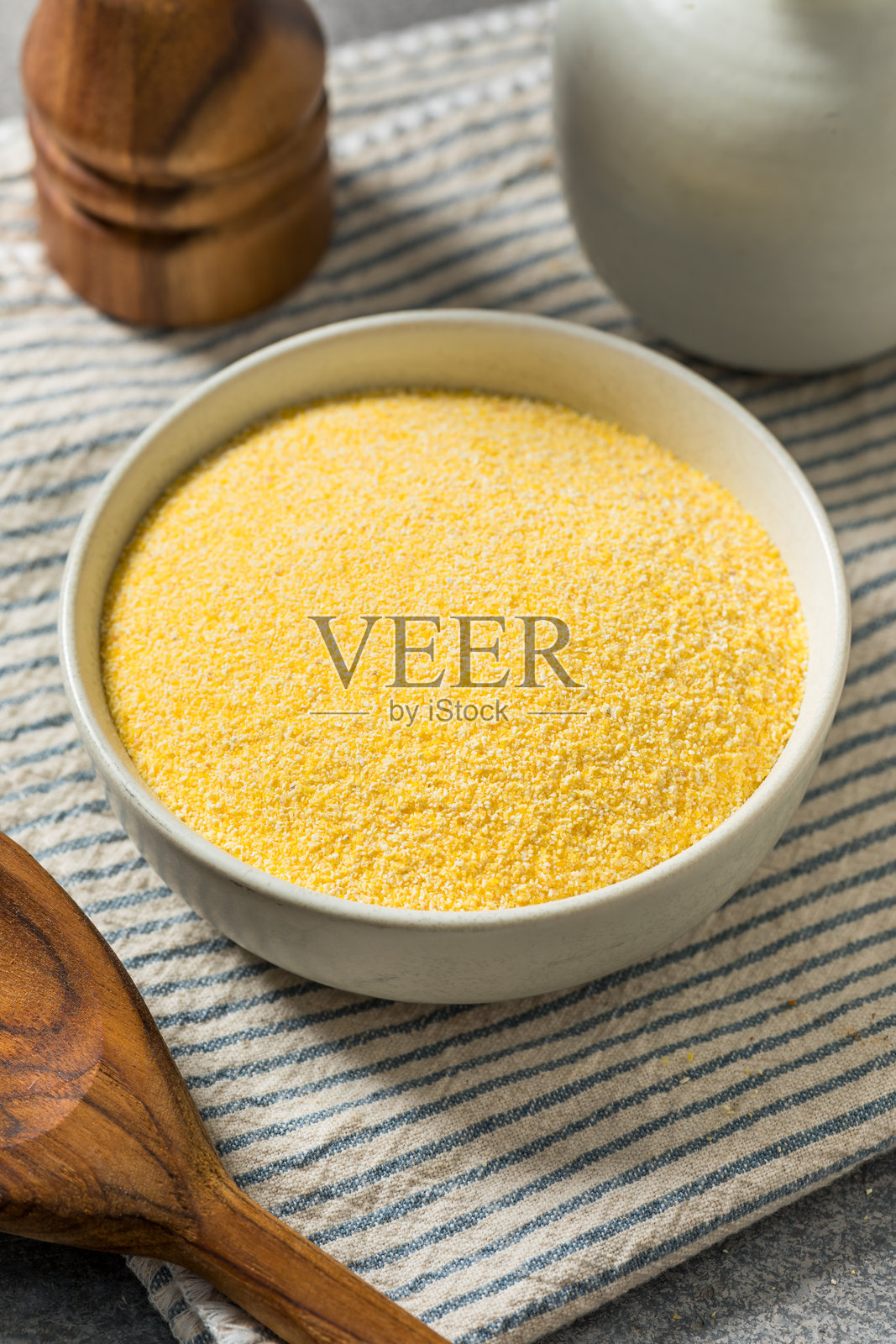 有机干玉米粉照片摄影图片