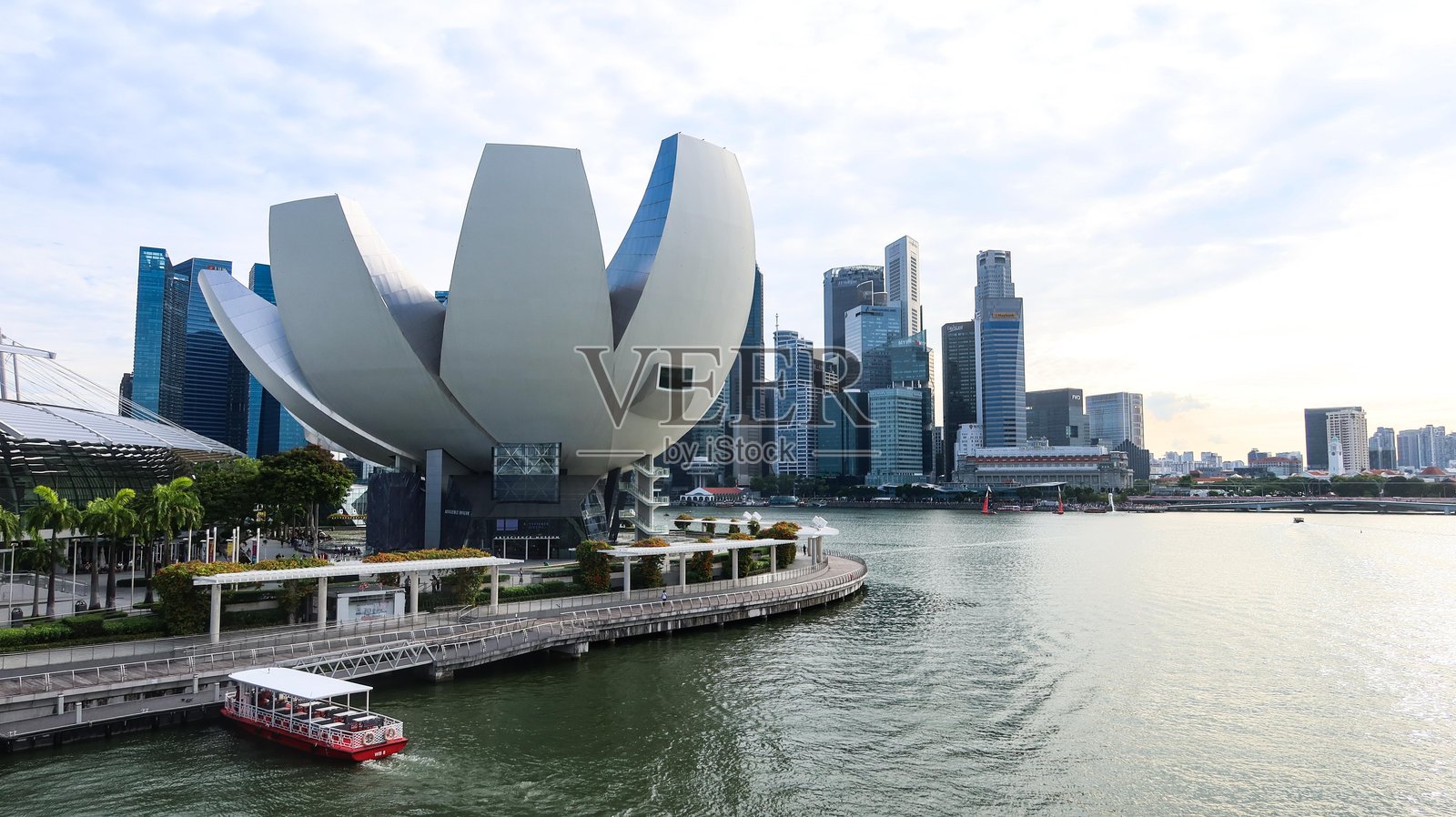新加坡滨海湾艺术科学博物馆照片摄影图片