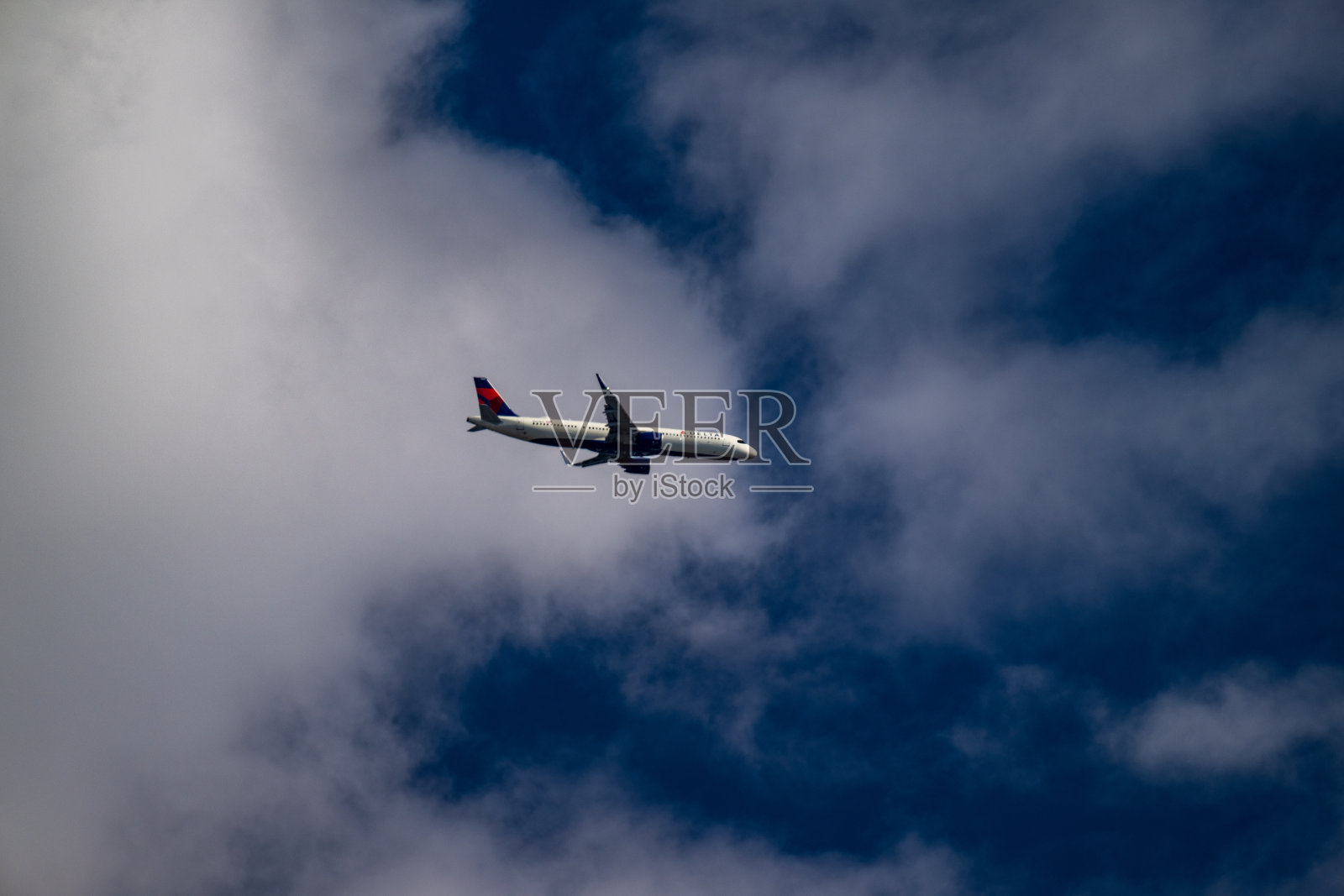 达美航空飞机照片摄影图片