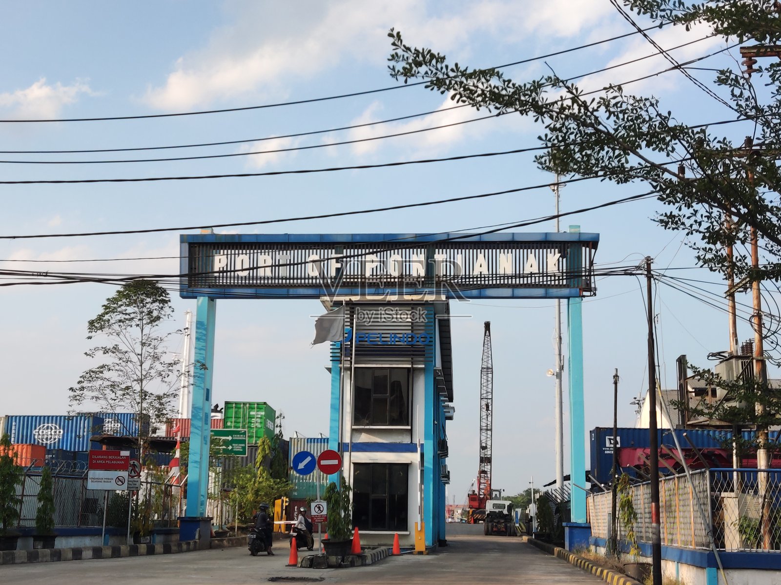 印尼坤甸港口分公司照片摄影图片