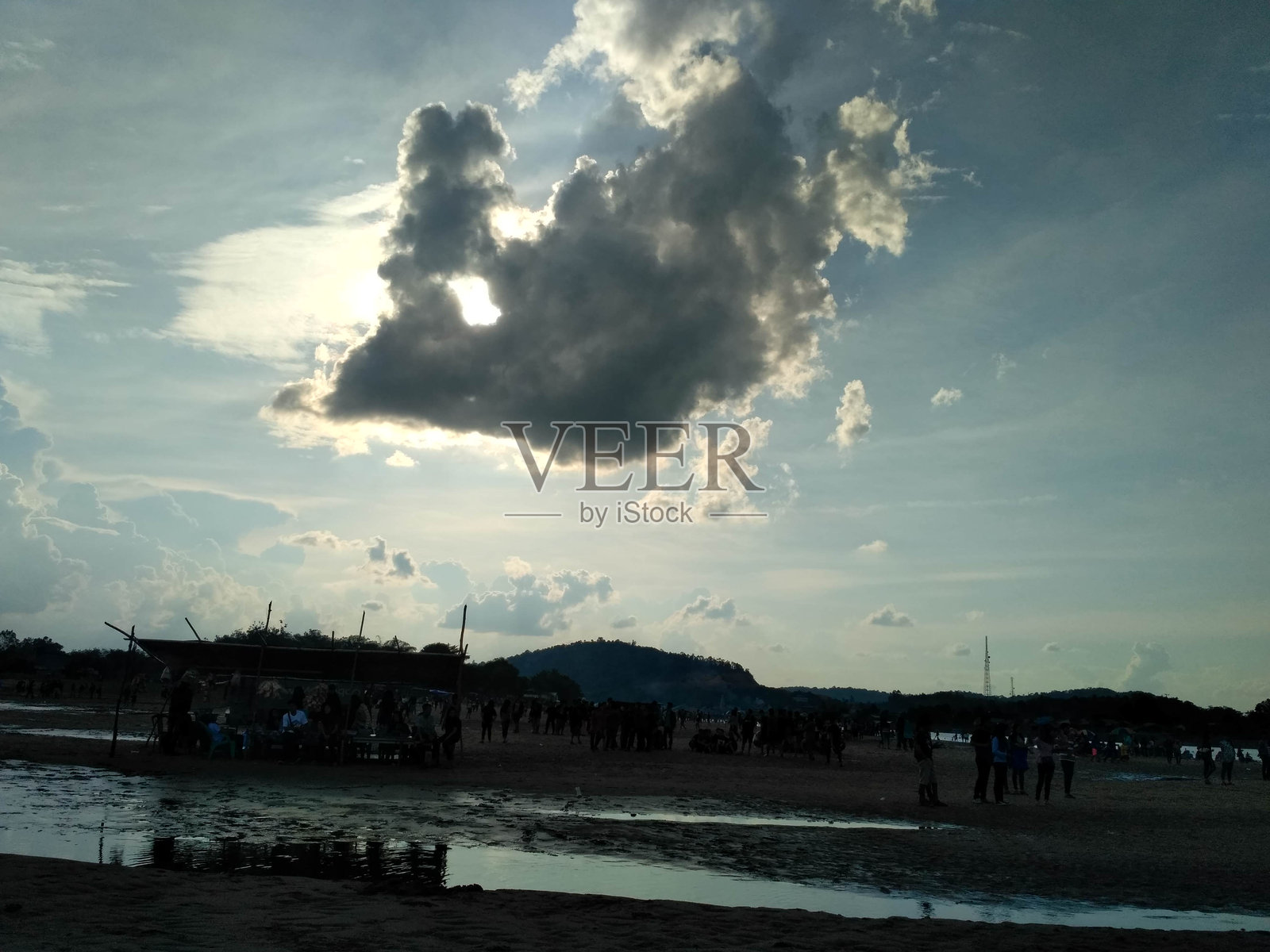 喀普阿斯河岸的景观照片摄影图片