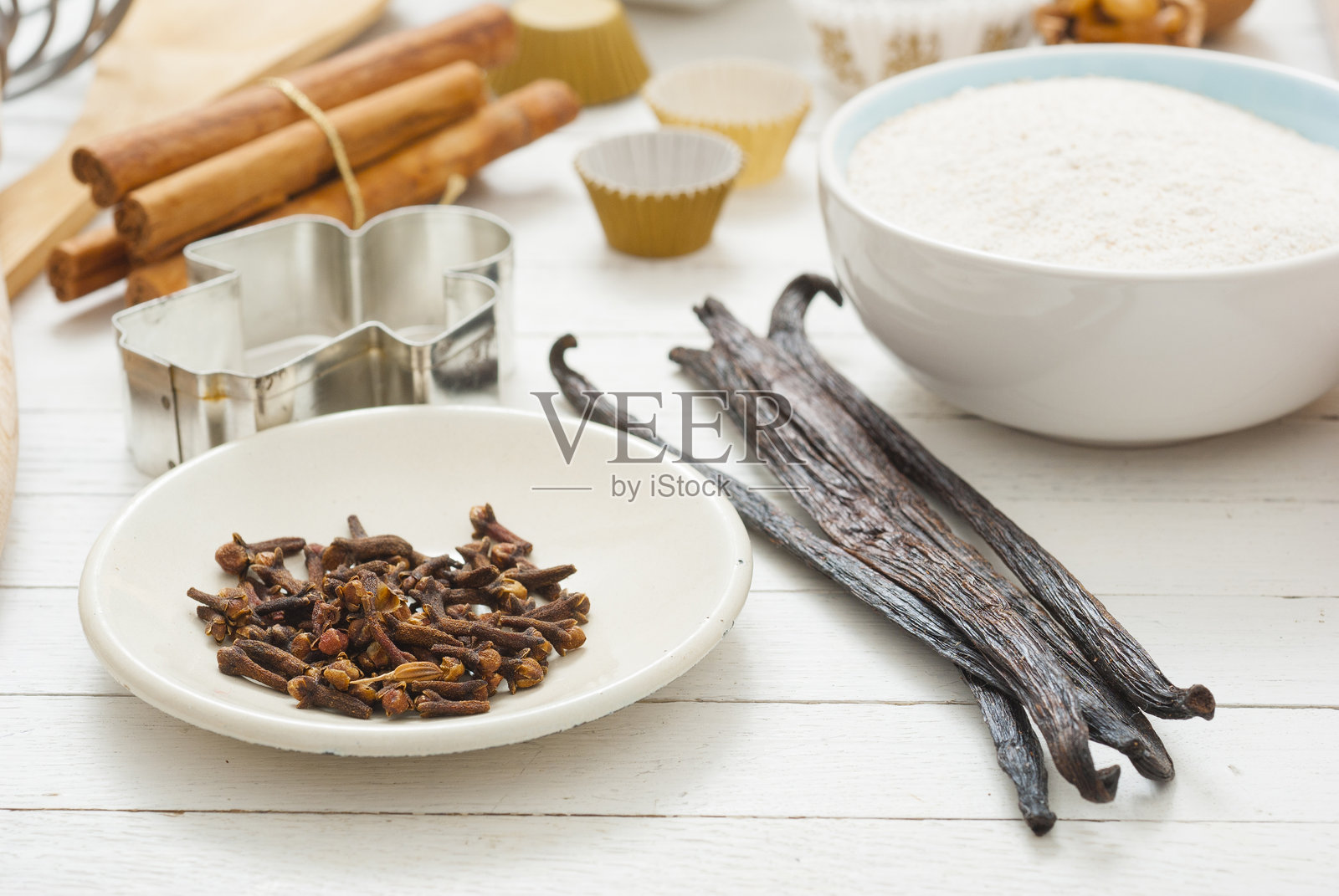 圣诞甜点配料照片摄影图片