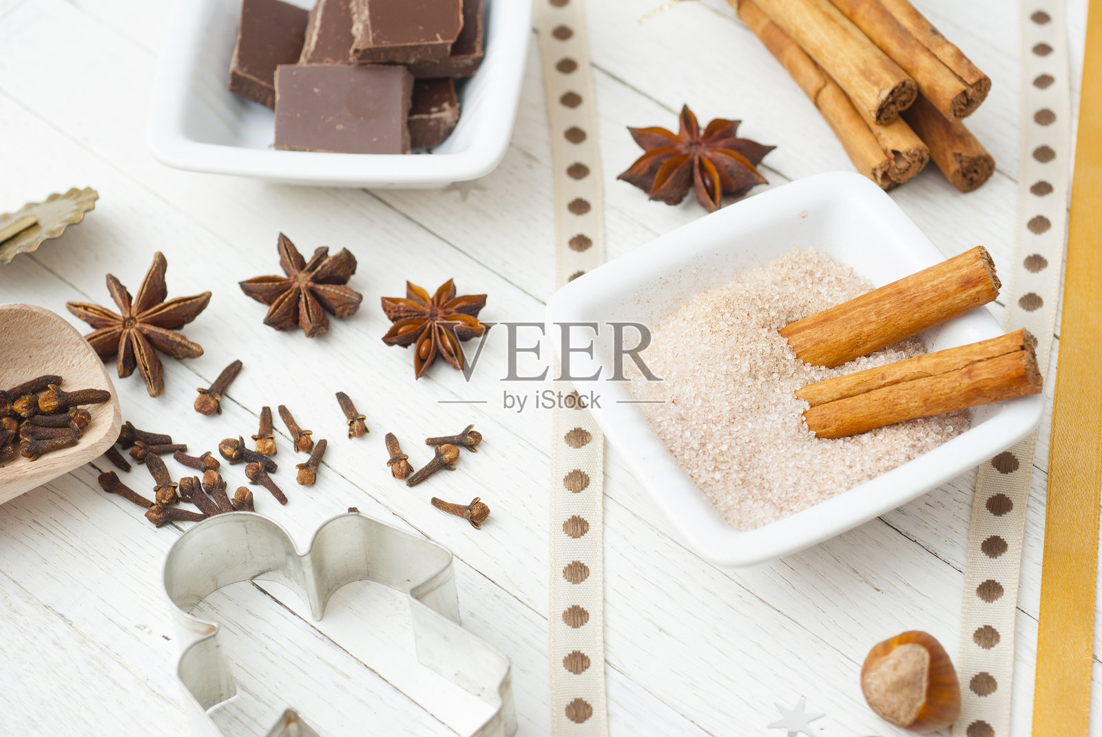 圣诞甜点配料照片摄影图片