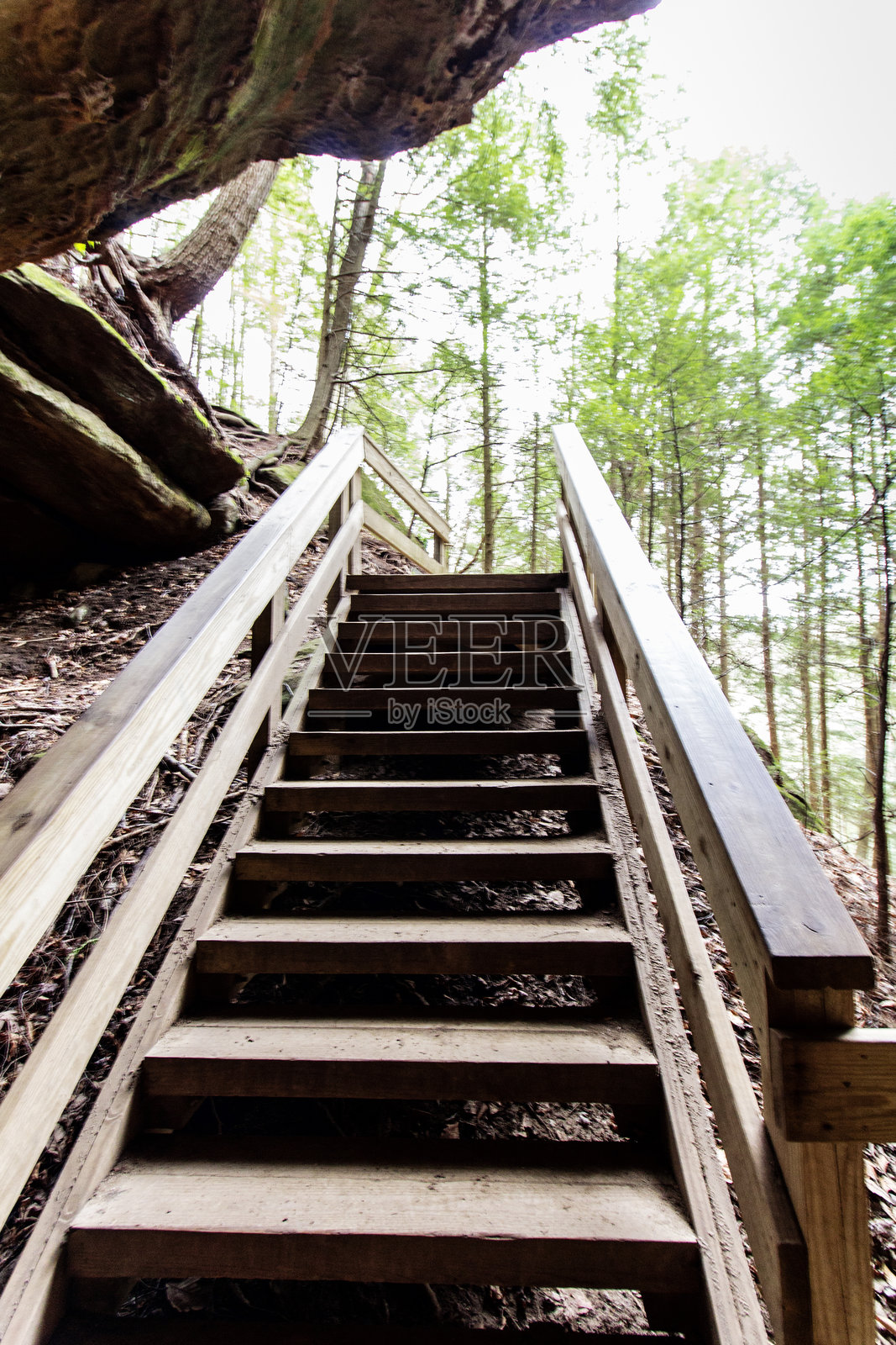 低语洞，霍金山州立公园，俄亥俄州照片摄影图片