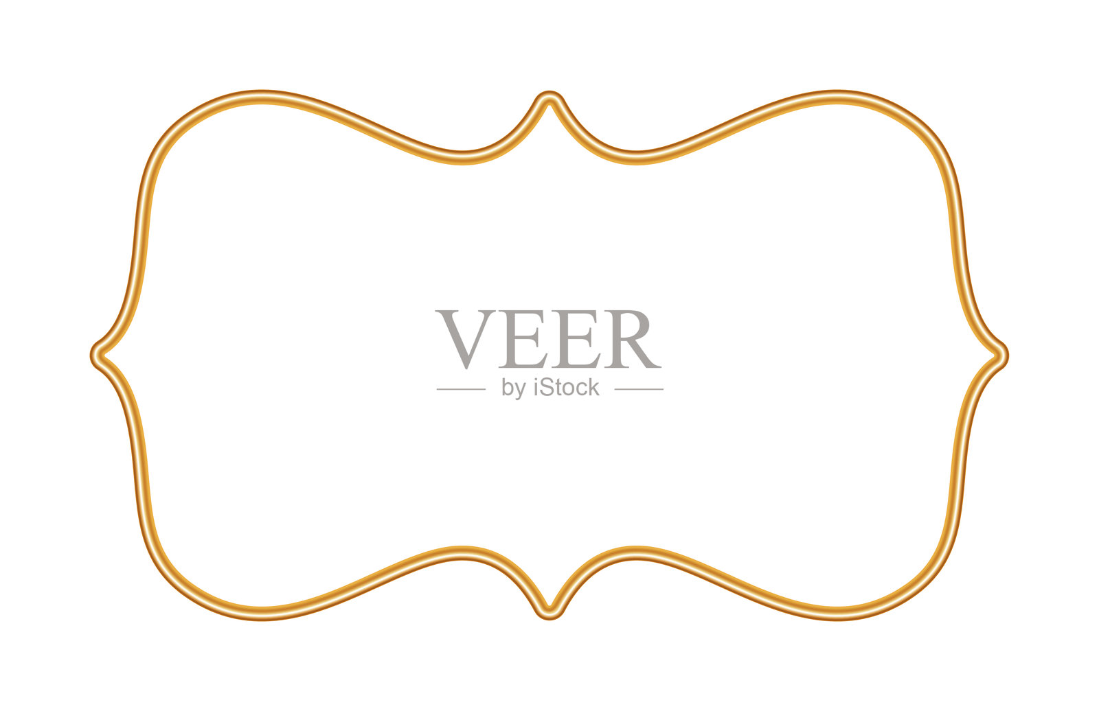 金色逼真的3D框架。东方风格的伊斯兰窗户，印度边框，装饰性元素，摩洛哥形状。用于邀请函、贺卡、装饰设计的矢量插图。插画图片素材