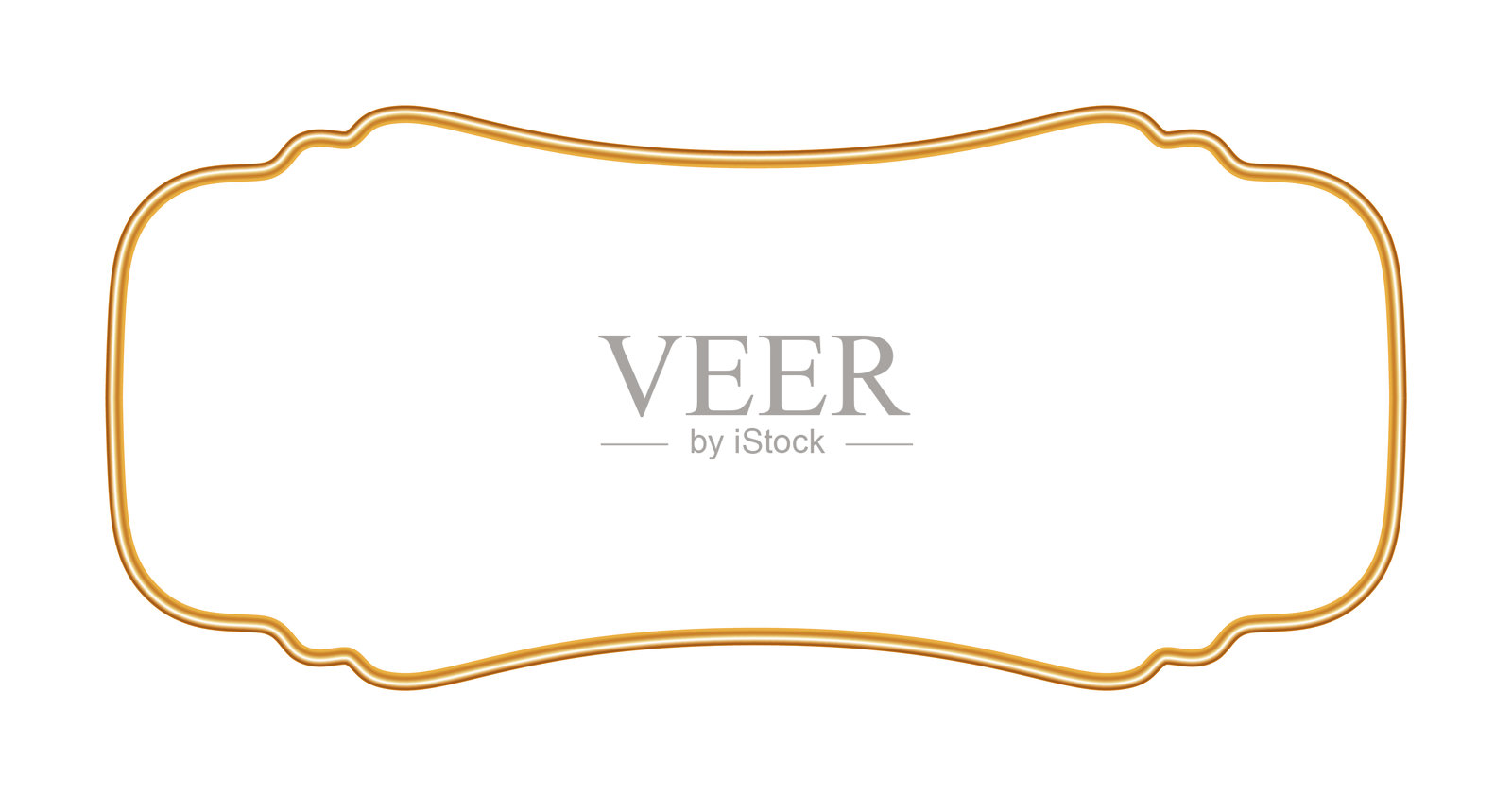 金色奢华3D框架。复古斜边框，真实物体模型用于照片框，东方风格的装饰边框。证书和各种设计的矢量插图。插画图片素材