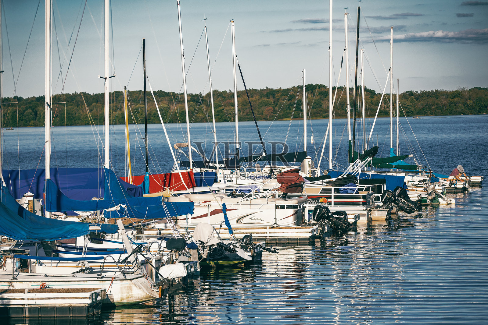 诺卡米克森州立公园的码头照片摄影图片