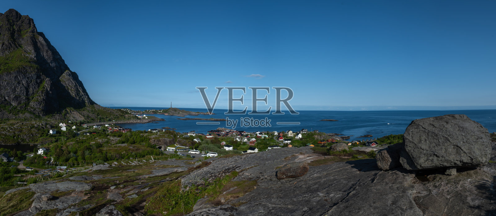 挪威洛福敦群岛尽头的A村照片摄影图片