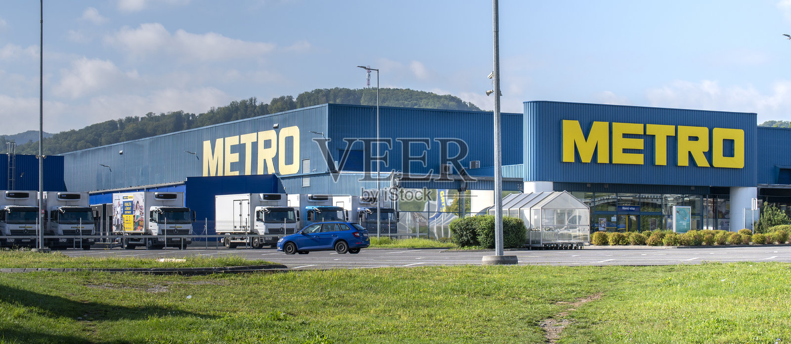 Metro 现金与携带商店。Metro AG 是一家领先的国际食品批发商。照片摄影图片