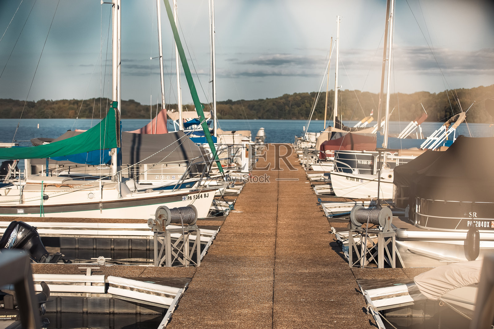 诺卡米克森州立公园的码头照片摄影图片