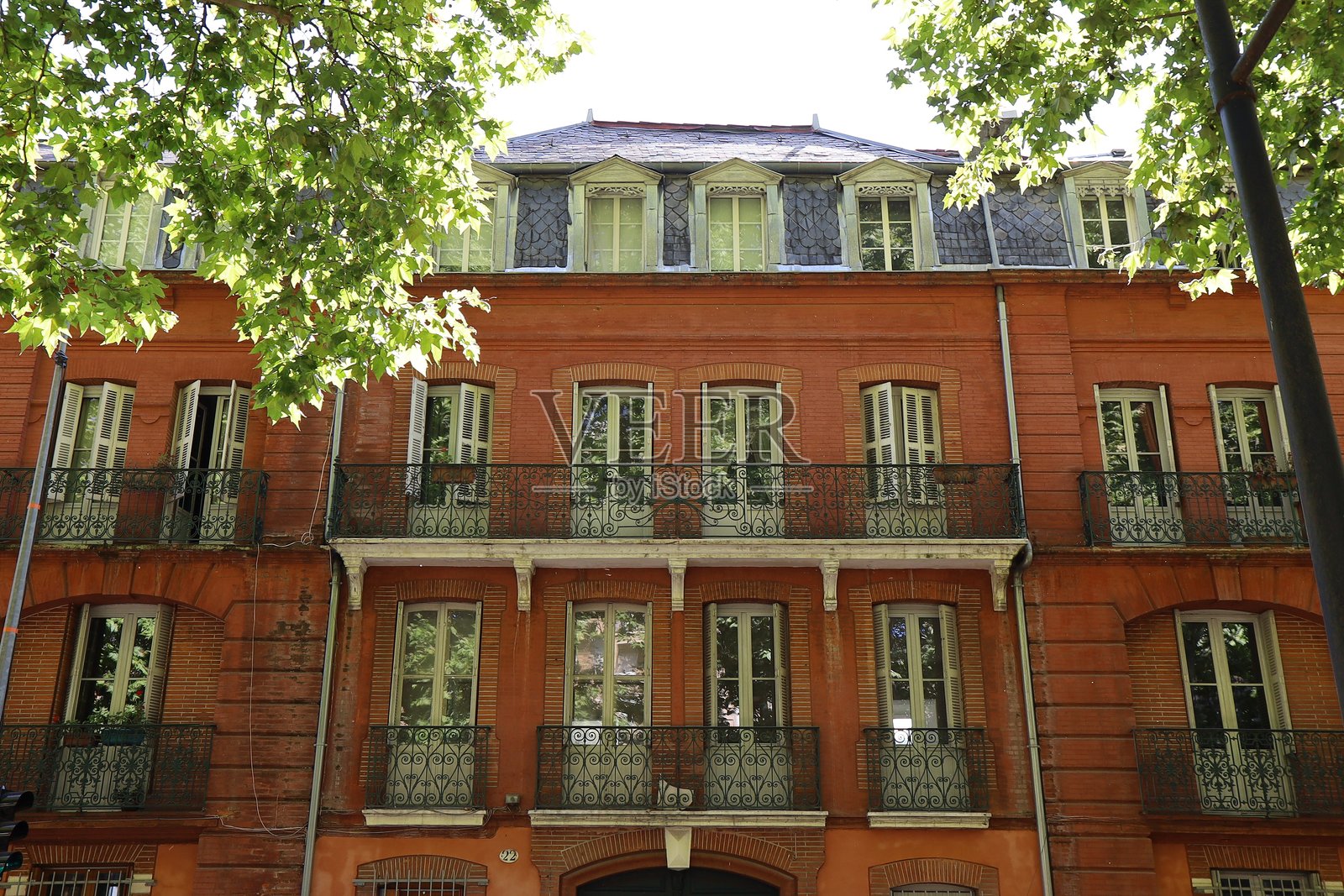 图卢兹 - 典型建筑照片摄影图片