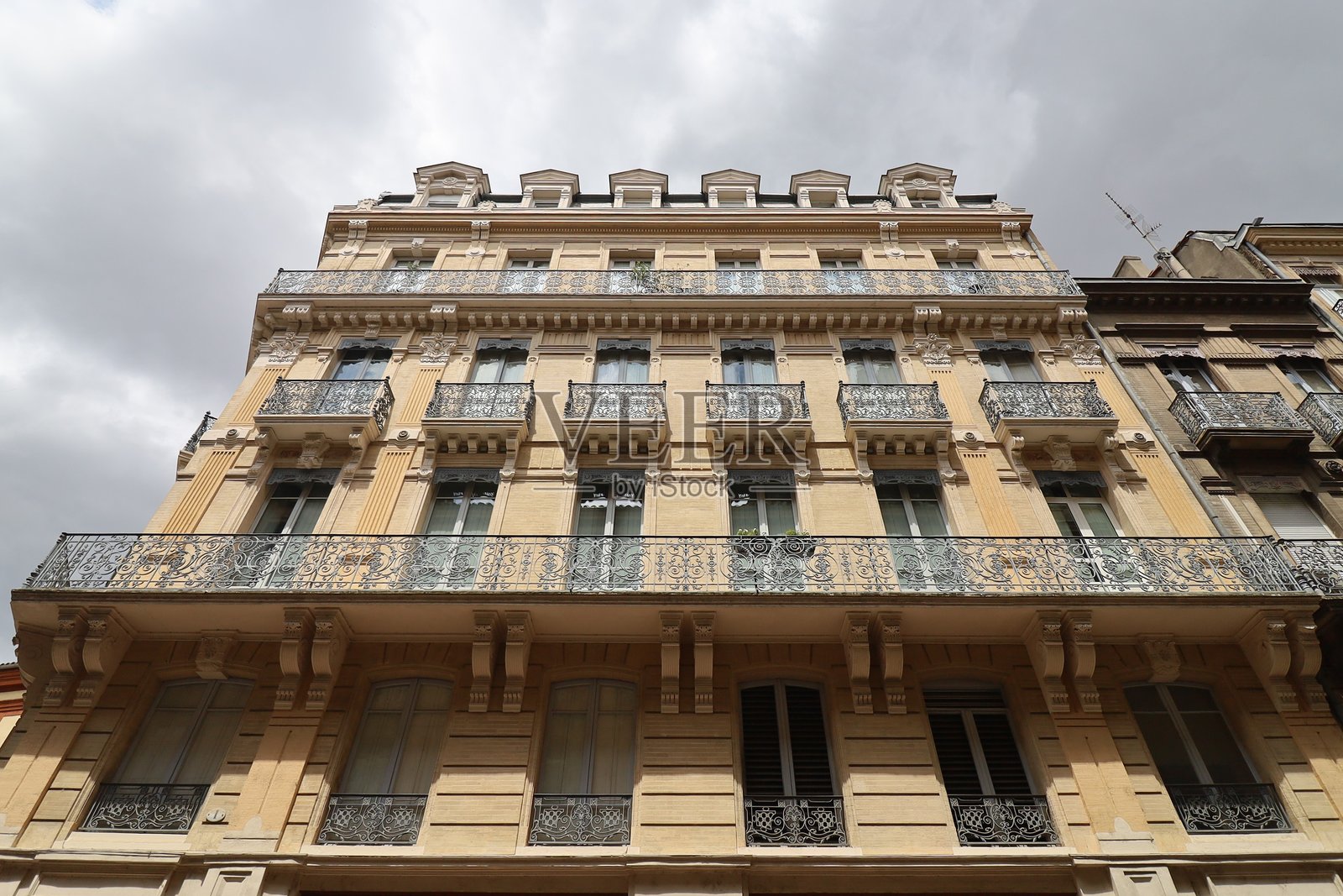 图卢兹 - 典型建筑照片摄影图片