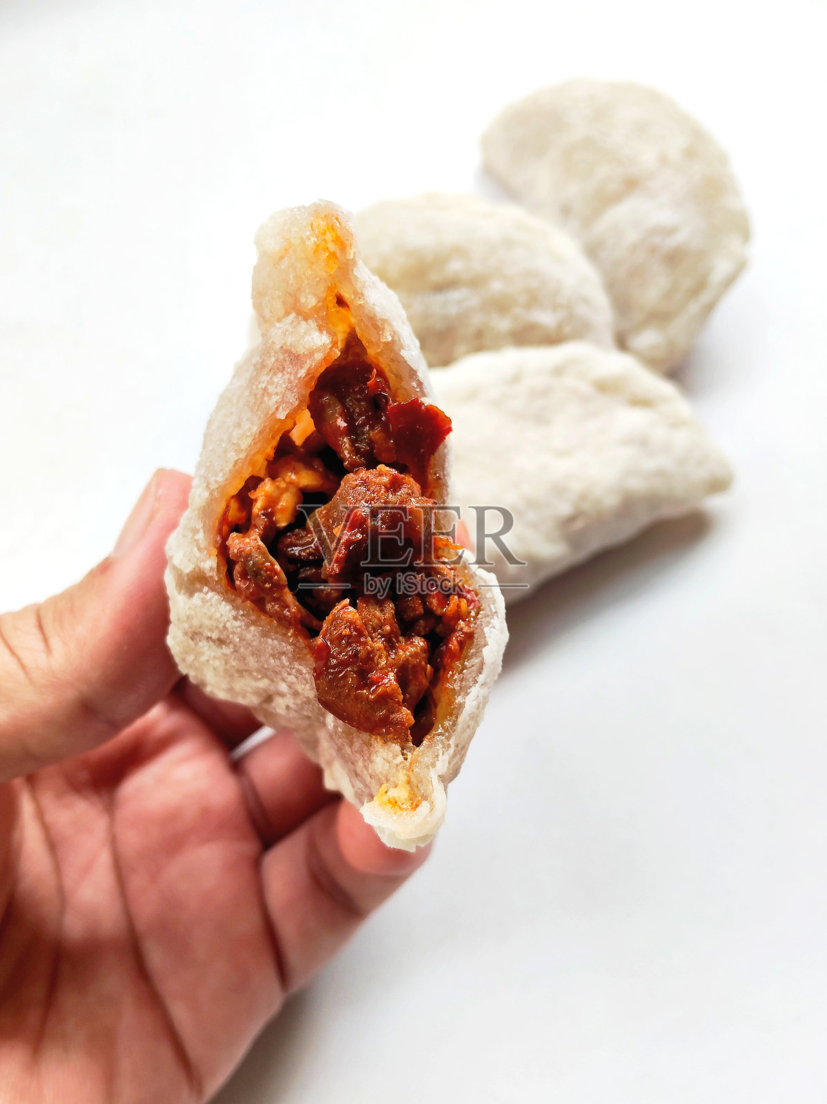 炸圈饼酥脆外皮的细致特写照片摄影图片