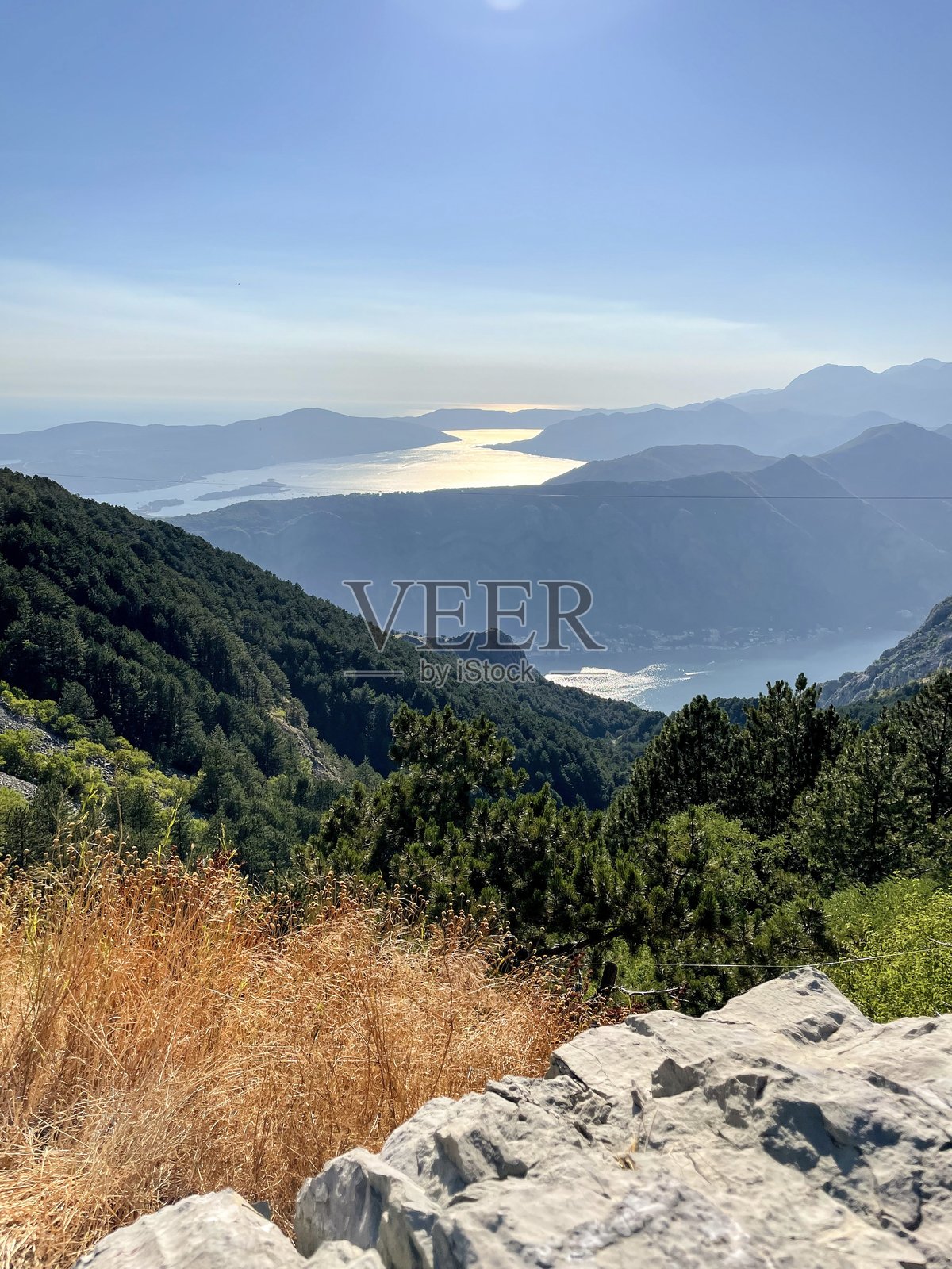 黑山湾的美丽空中景观照片摄影图片
