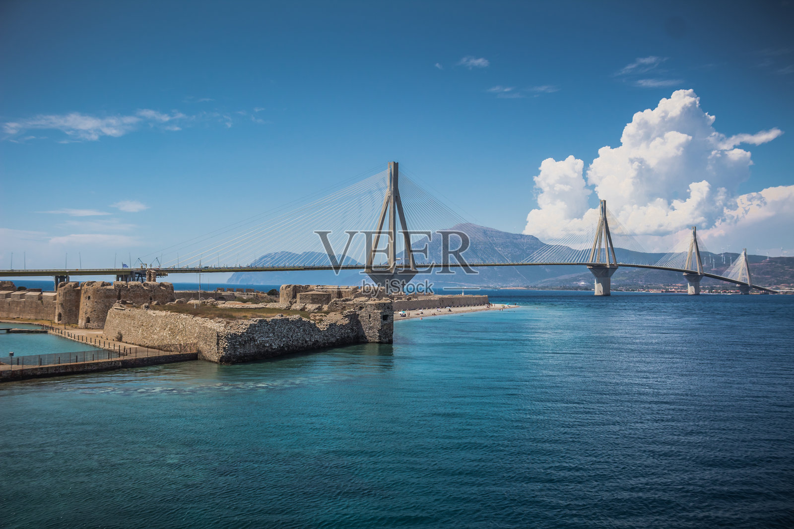 里奥-安提里奥大桥照片摄影图片