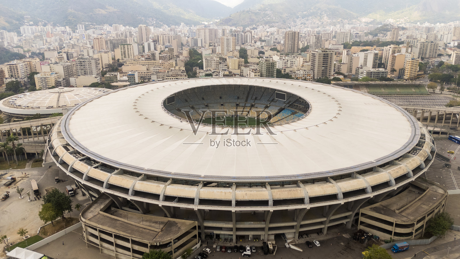 马拉卡纳体育场的鸟瞰图照片摄影图片