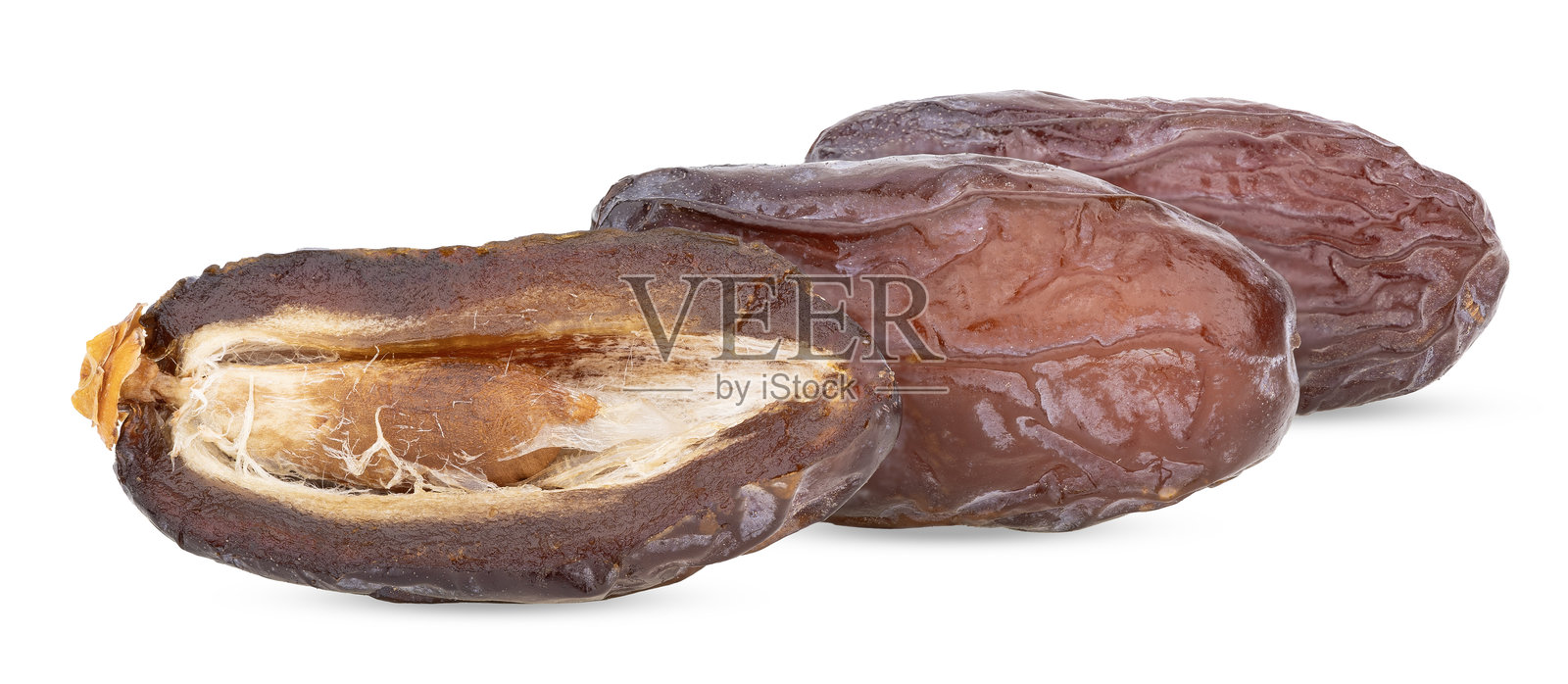 干枣果实孤立在白色背景上照片摄影图片