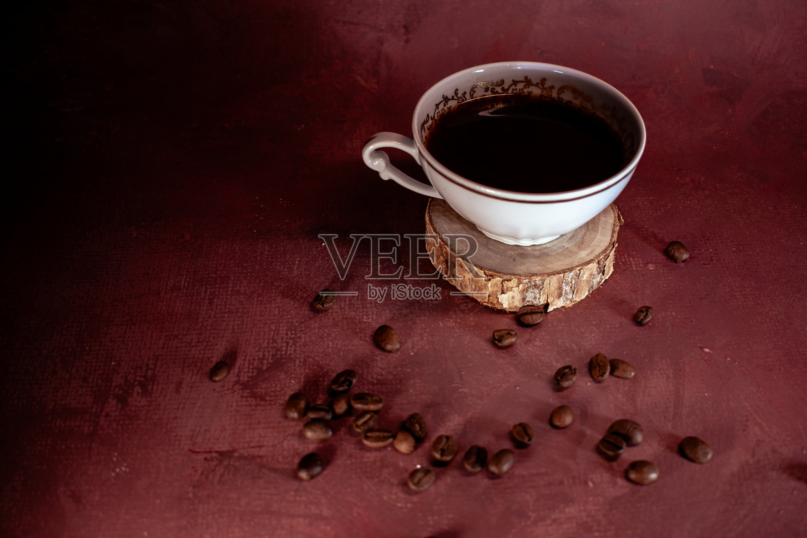 温馨的氛围，黑咖啡照片摄影图片