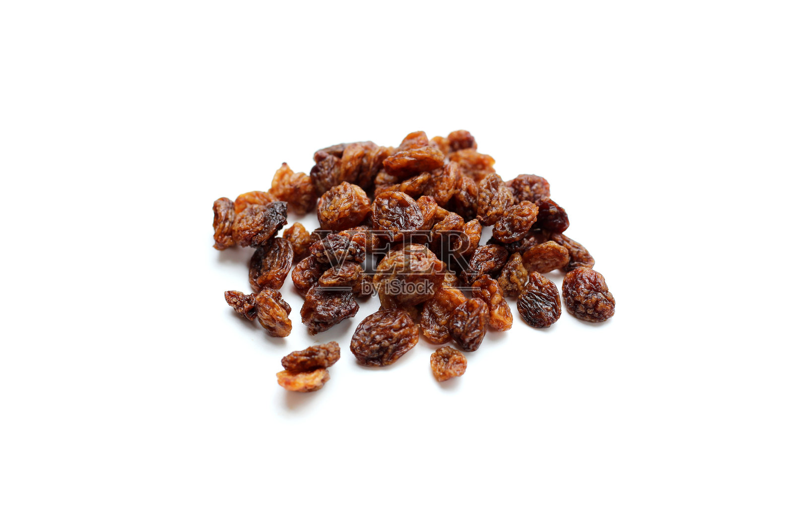 干燥的金色葡萄干，澳大利亚干果苏丹娜，甜美而有嚼劲。照片摄影图片