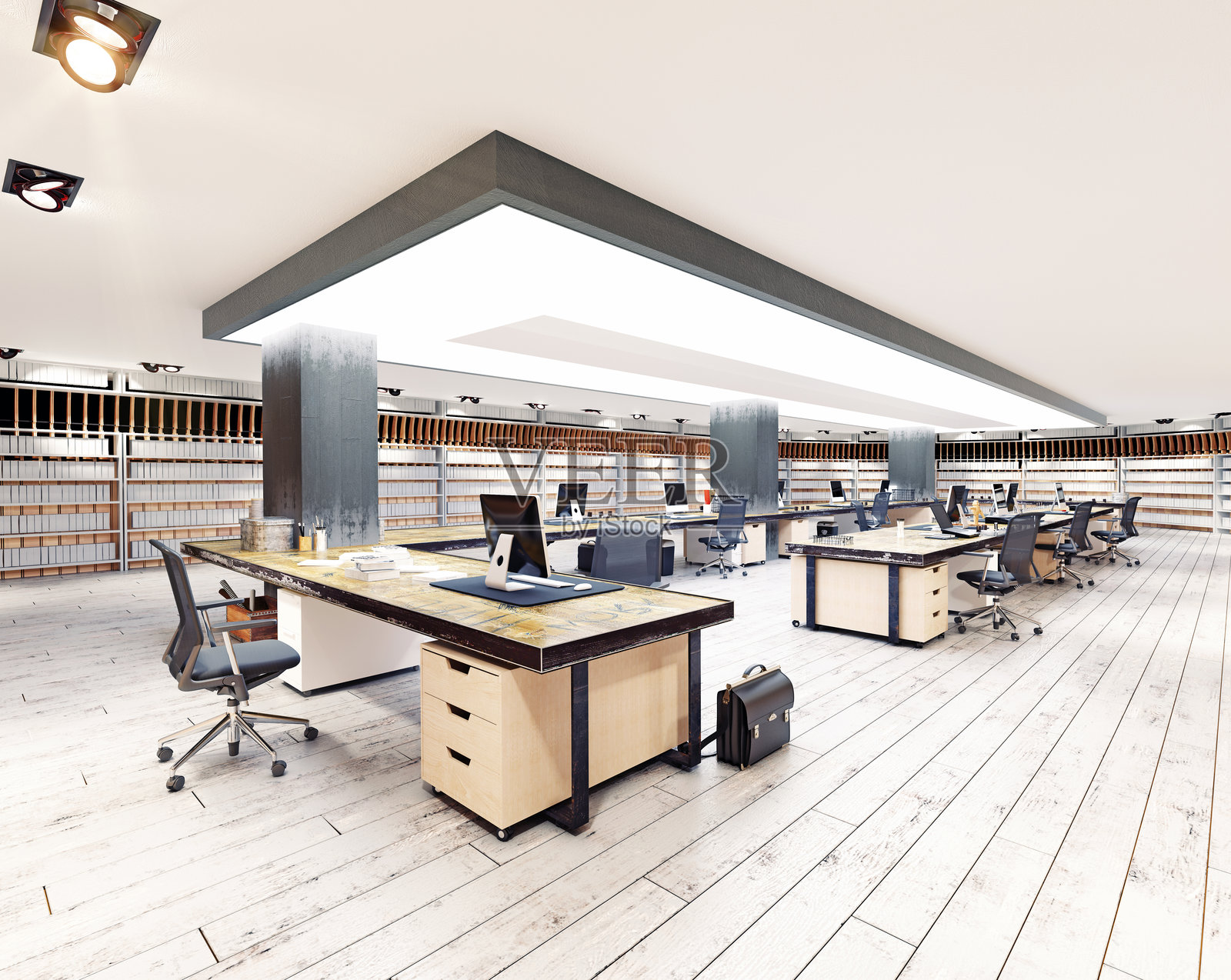 现代办公室会议空间照片摄影图片