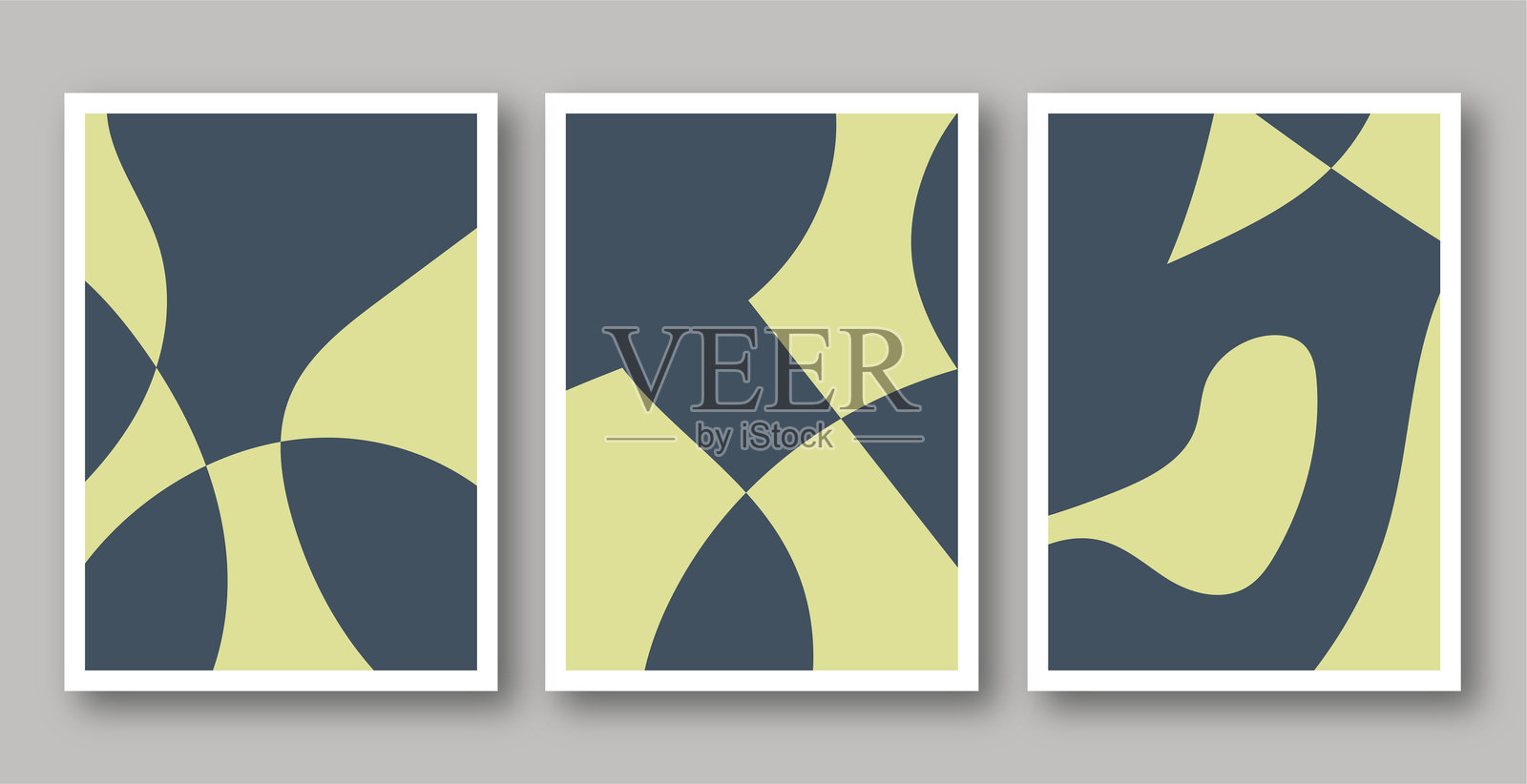 抽象色彩极简主义手绘有机墙面艺术模板布局设计横幅封面背景插画图片素材