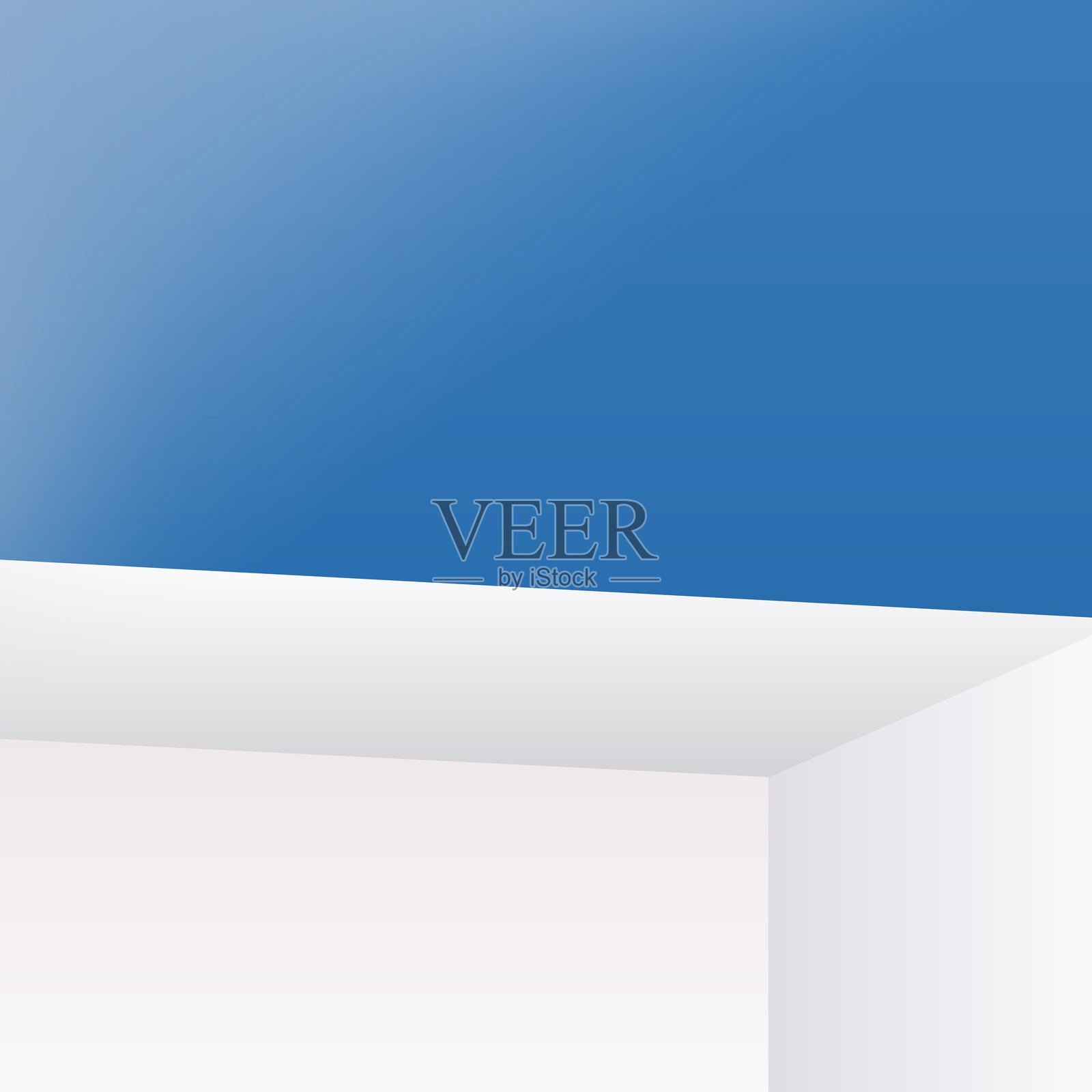 抽象的蓝白几何形状背景插画图片素材