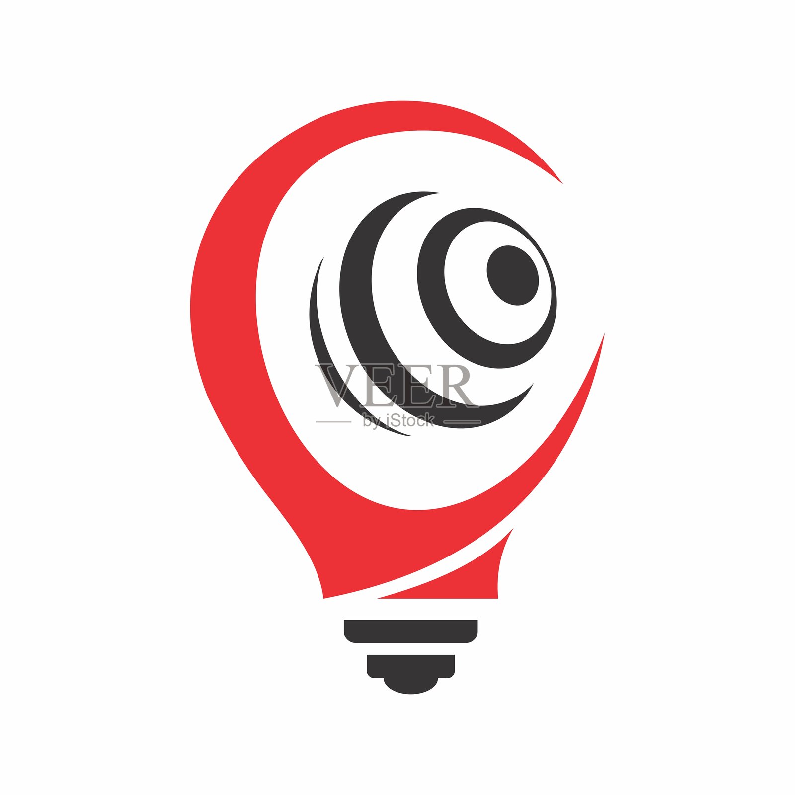 地球灯泡logo的插图矢量图形插画图片素材