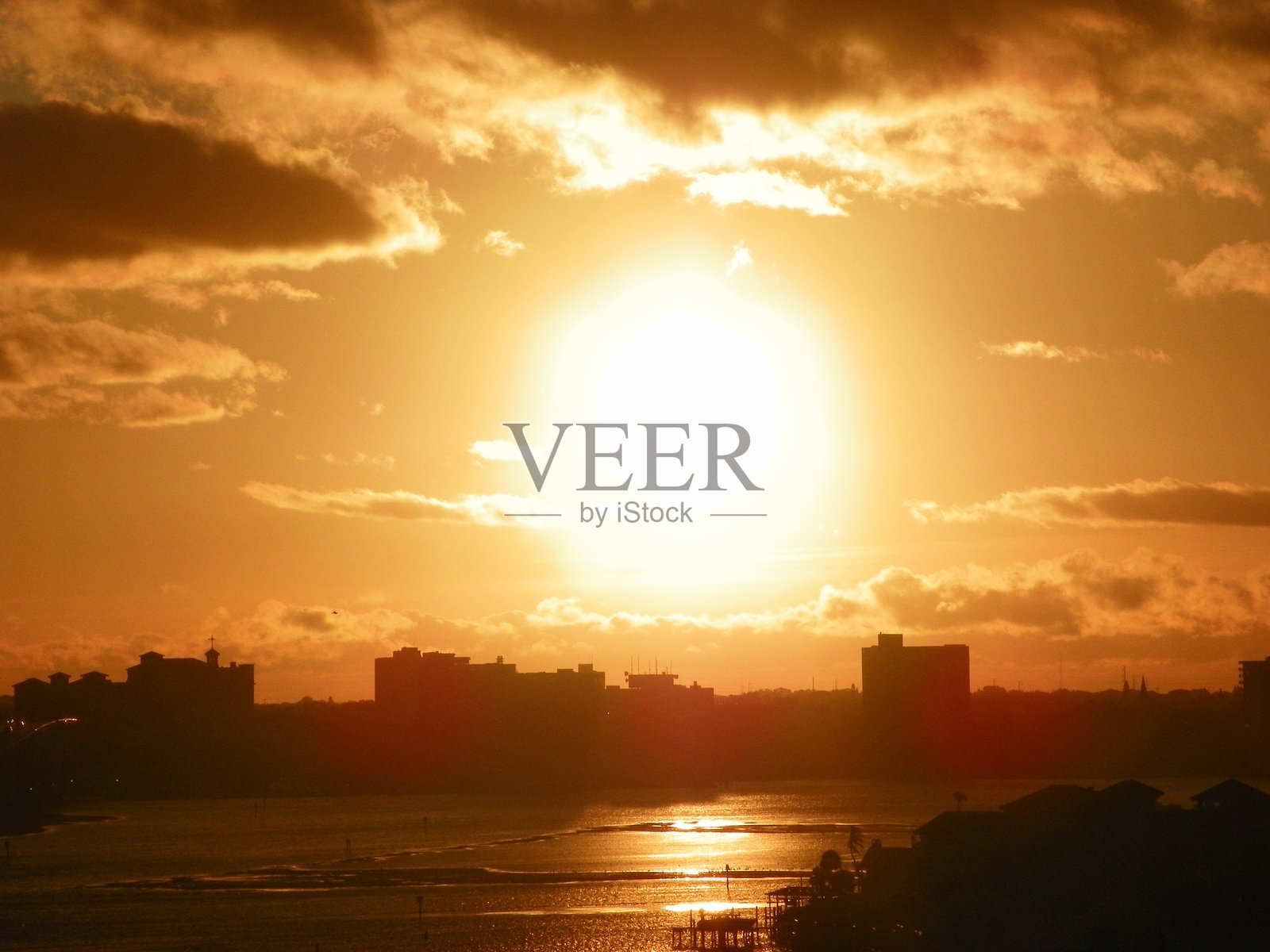 佛罗里达州克利尔沃特的日出照片摄影图片