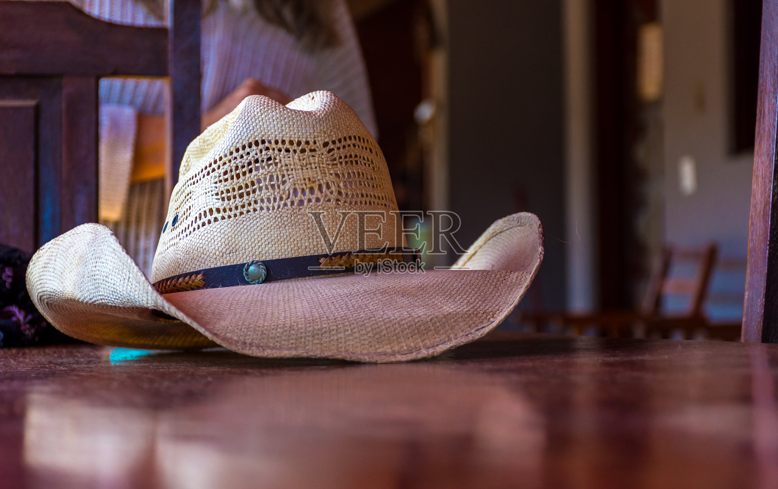 稻草人牛仔照片摄影图片