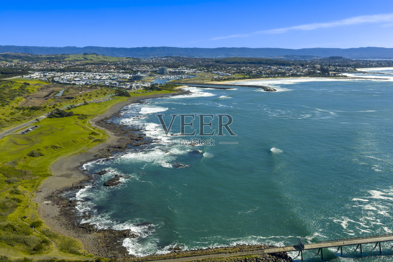 伊拉瓦拉的谢尔哈伯镇鸟瞰图照片摄影图片