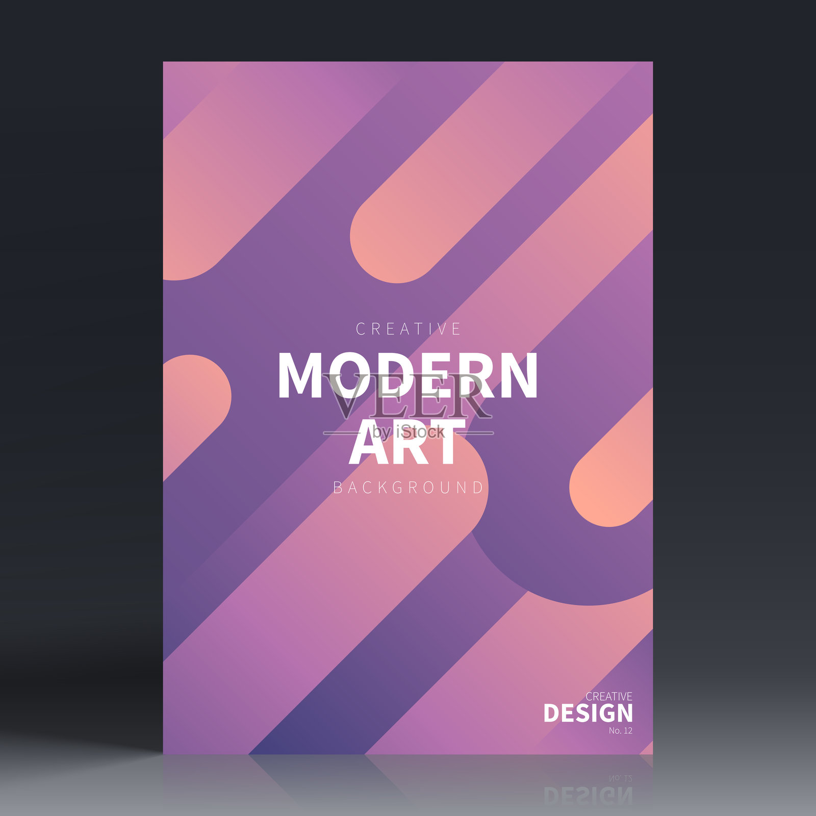 宣传册模板布局，紫色封面设计，商业年度报告，传单，杂志插画图片素材