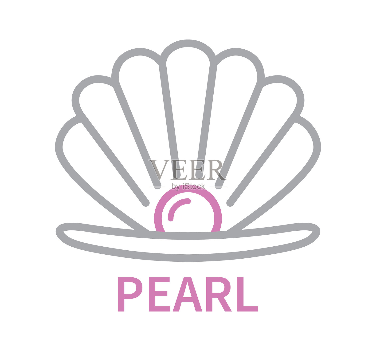 珍珠线条图标插画图片素材