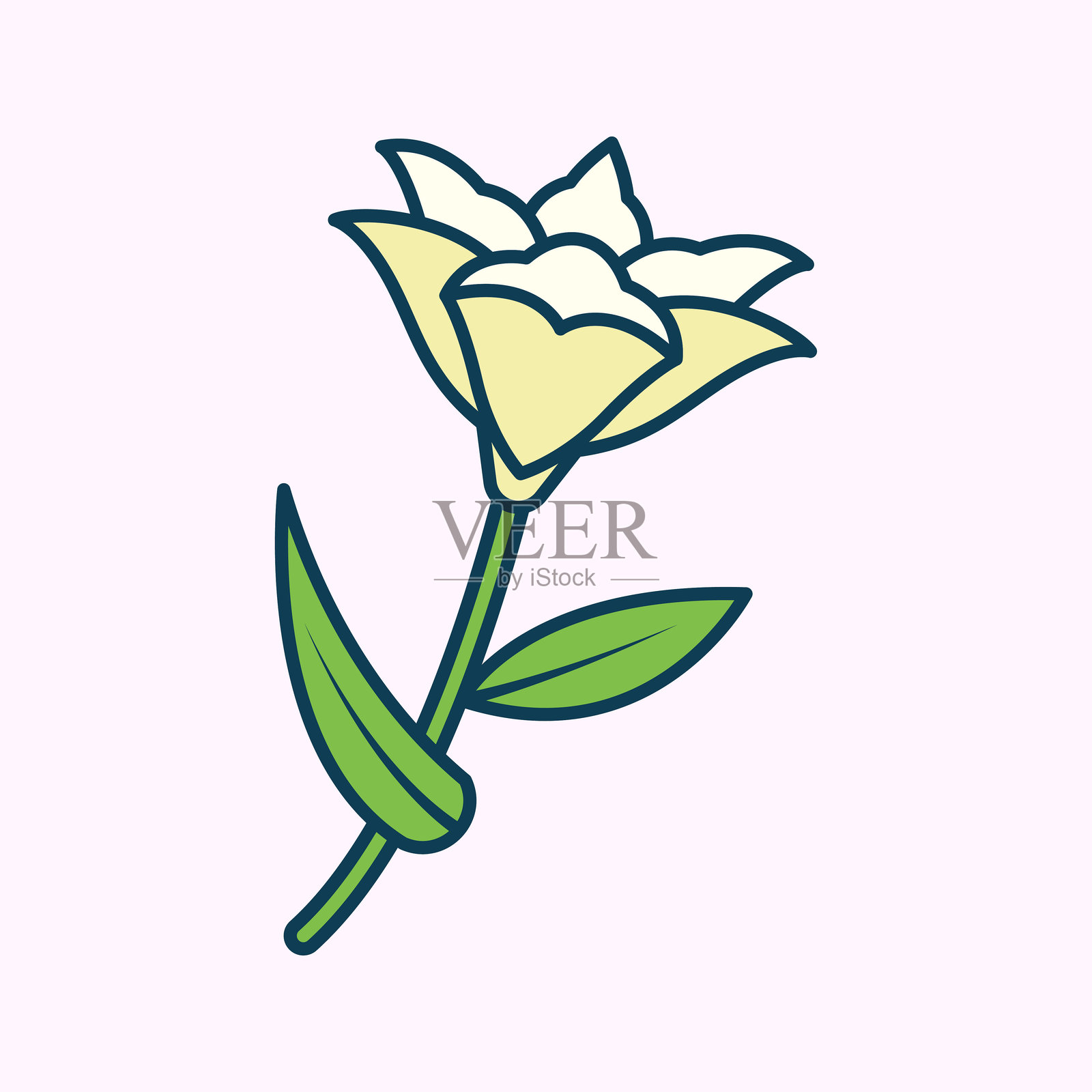 百合花图标插图插画图片素材