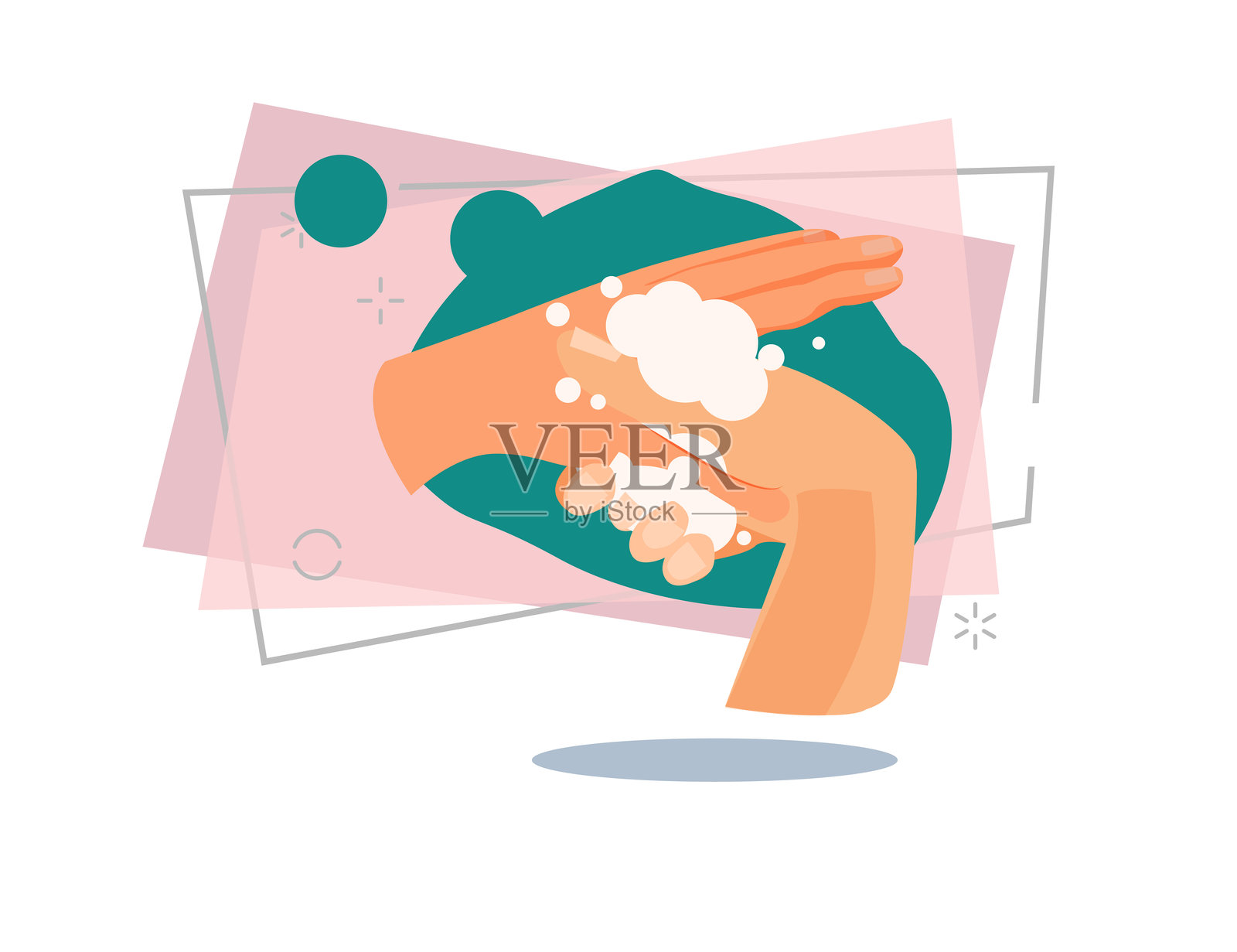 手指清洗插图插画图片素材