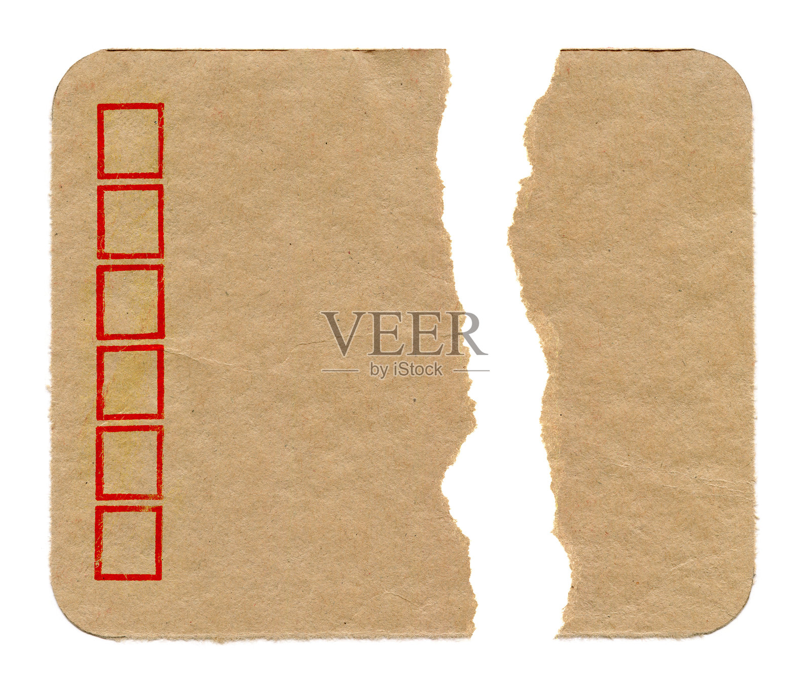 撕裂或剪裁的纸张背景纹理，独立展示照片摄影图片